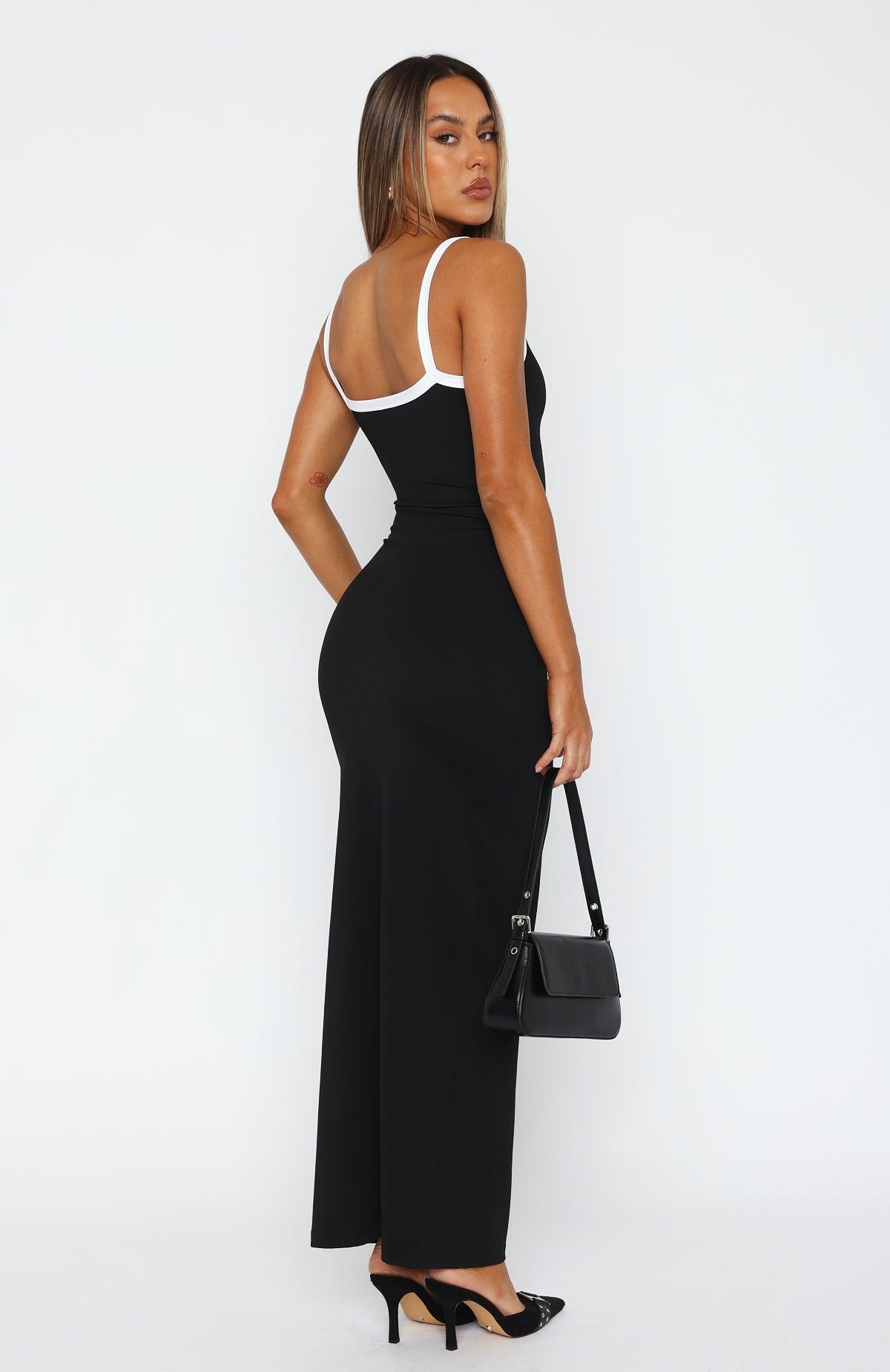 Just Stay Calm Maxi Dress Black Product Image