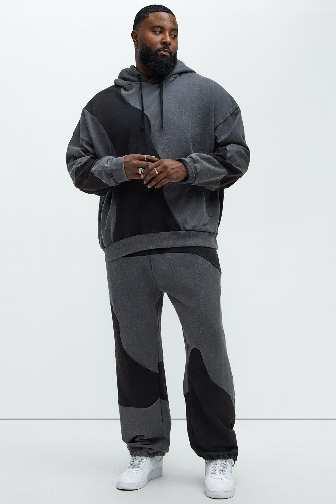 Washed Abstract Jogger - Black Product Image