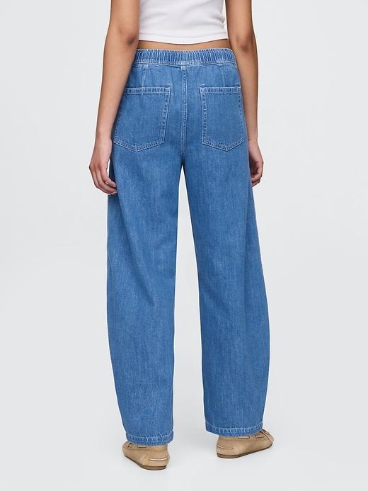 High Rise Easy Barrel Jeans Product Image