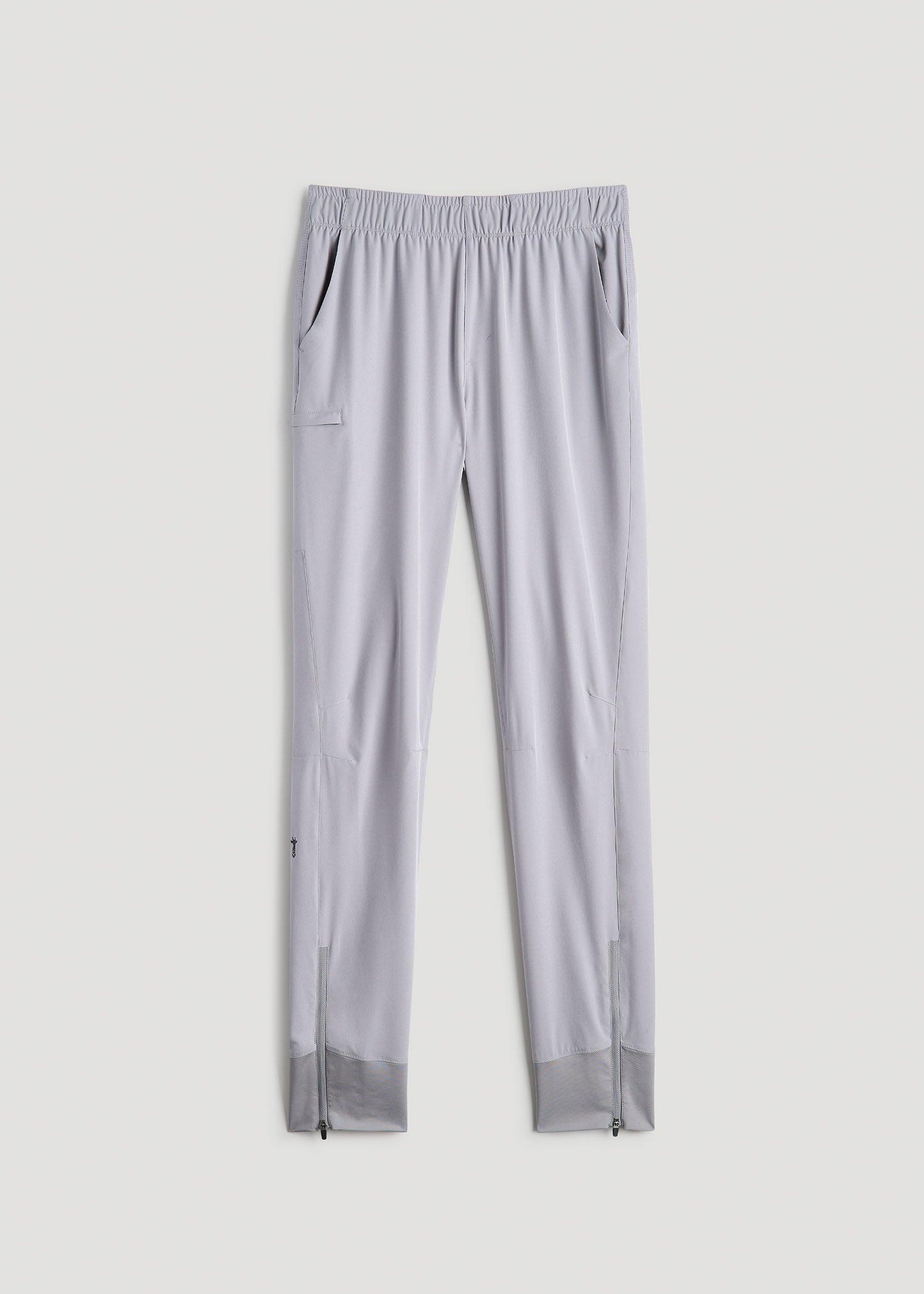 Featherweight Perforated Training Joggers for Tall Men in Light Grey Male Product Image