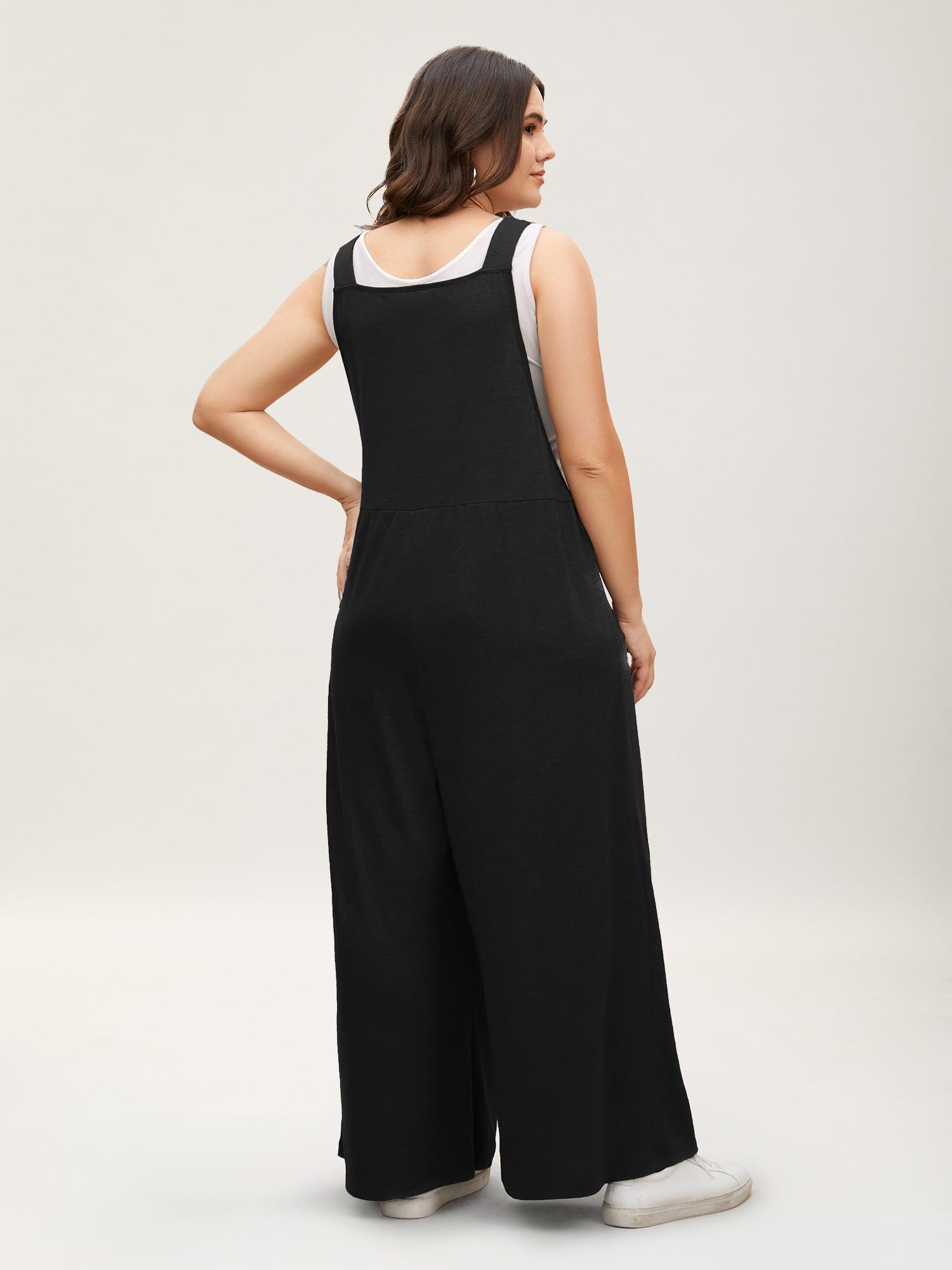Supersoft Essentials Solid Pleated Pocket Jumpsuit Female Product Image