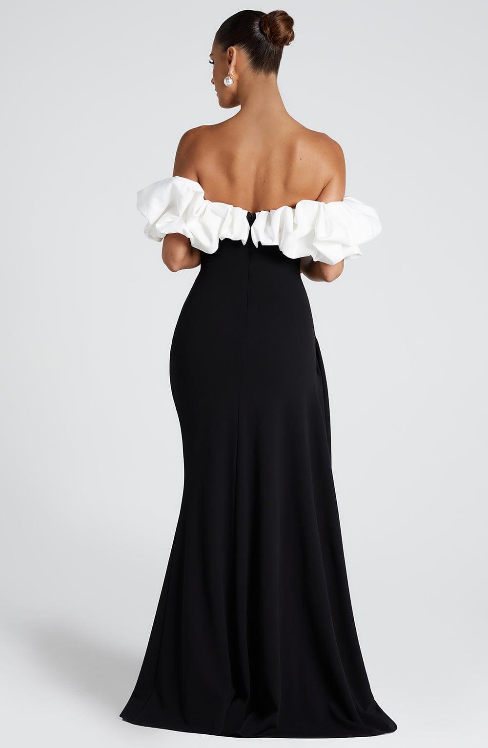 Elsie Maxi Dress - Black/White Product Image