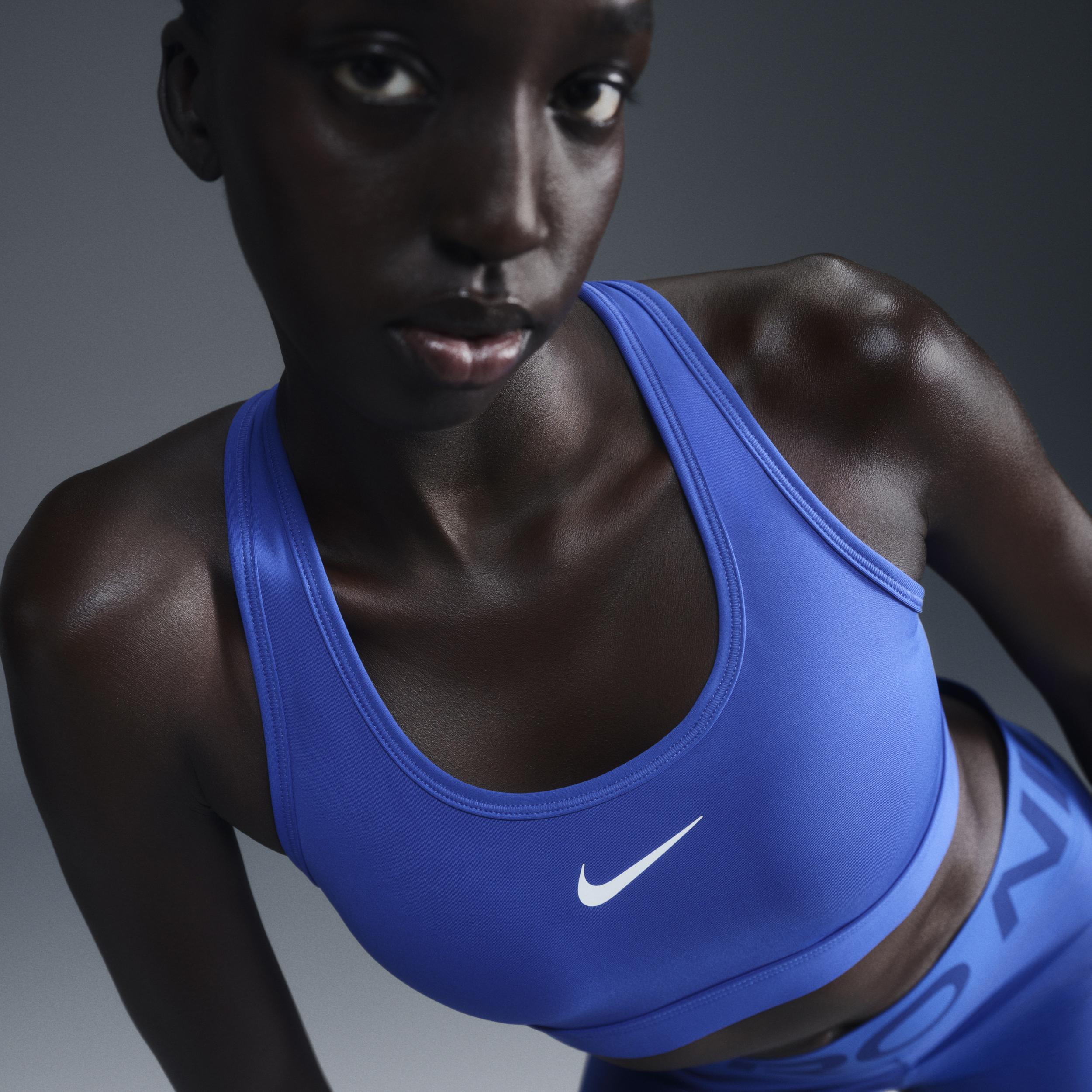 Women's Nike Swoosh Medium Support Padded Sports Bra, Hyper Royal Product Image
