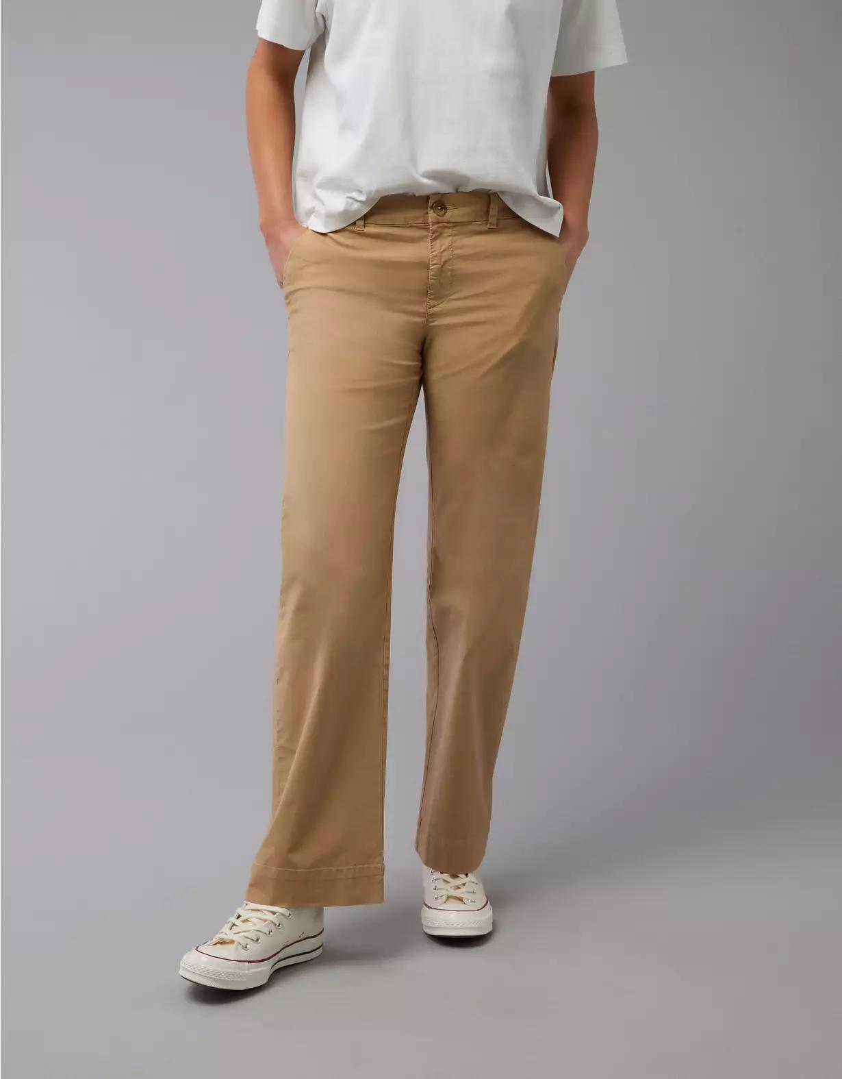 AE Stretch Stovepipe Khaki Pant Product Image