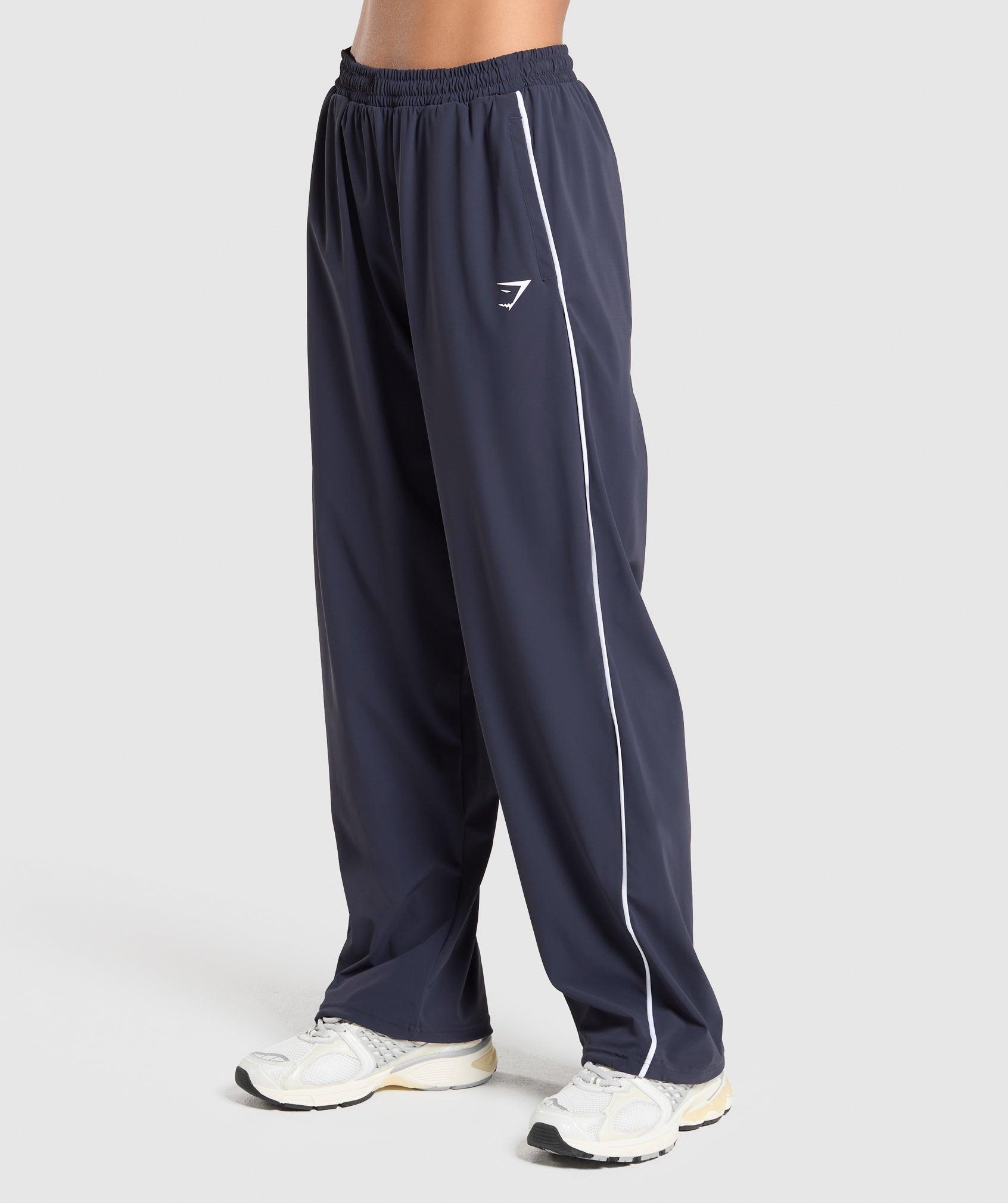 Gymshark Stitch Feature Woven Pants - Heavy Blue Female Product Image