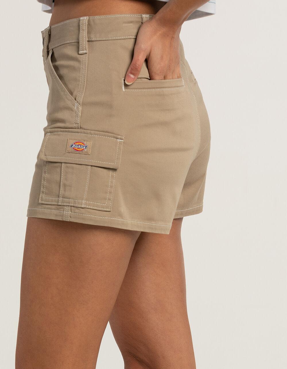 DICKIES Women Cargo Shorts - BLACK Product Image
