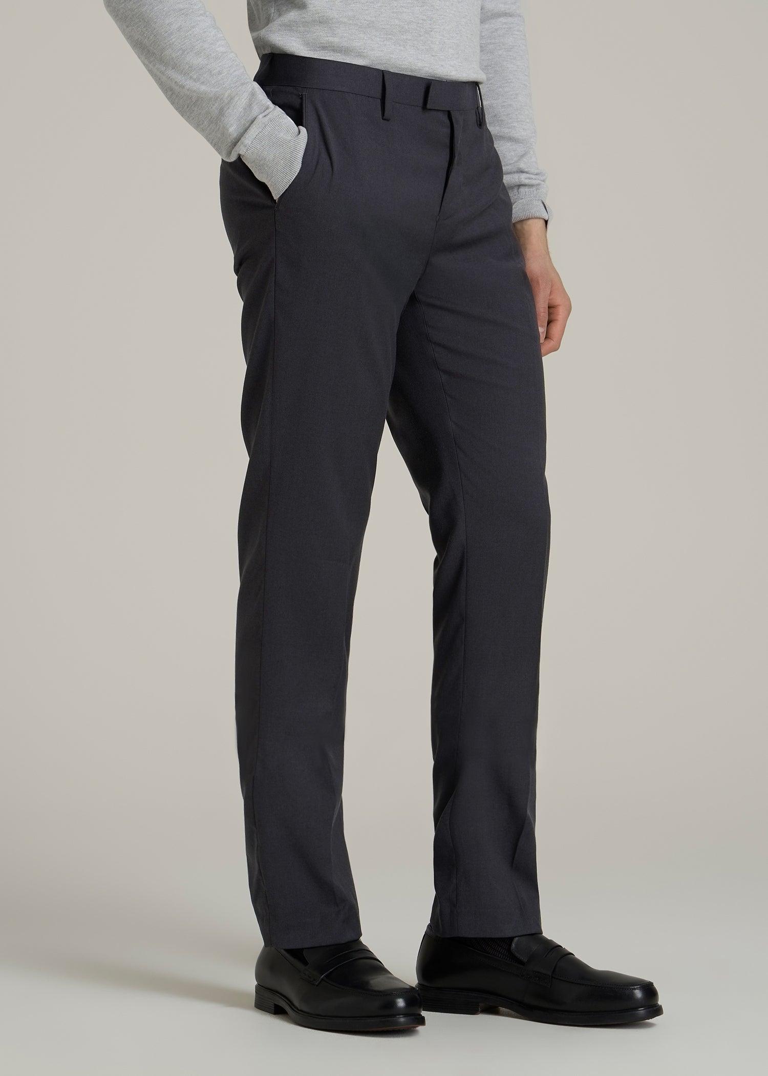 Suit Trousers for Tall Men in Mid Grey Male Product Image