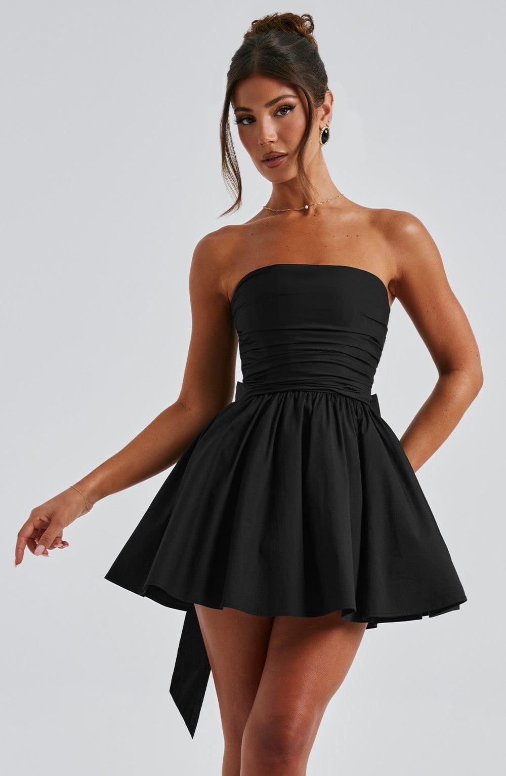 Katrina Mini Dress - Black Product Image