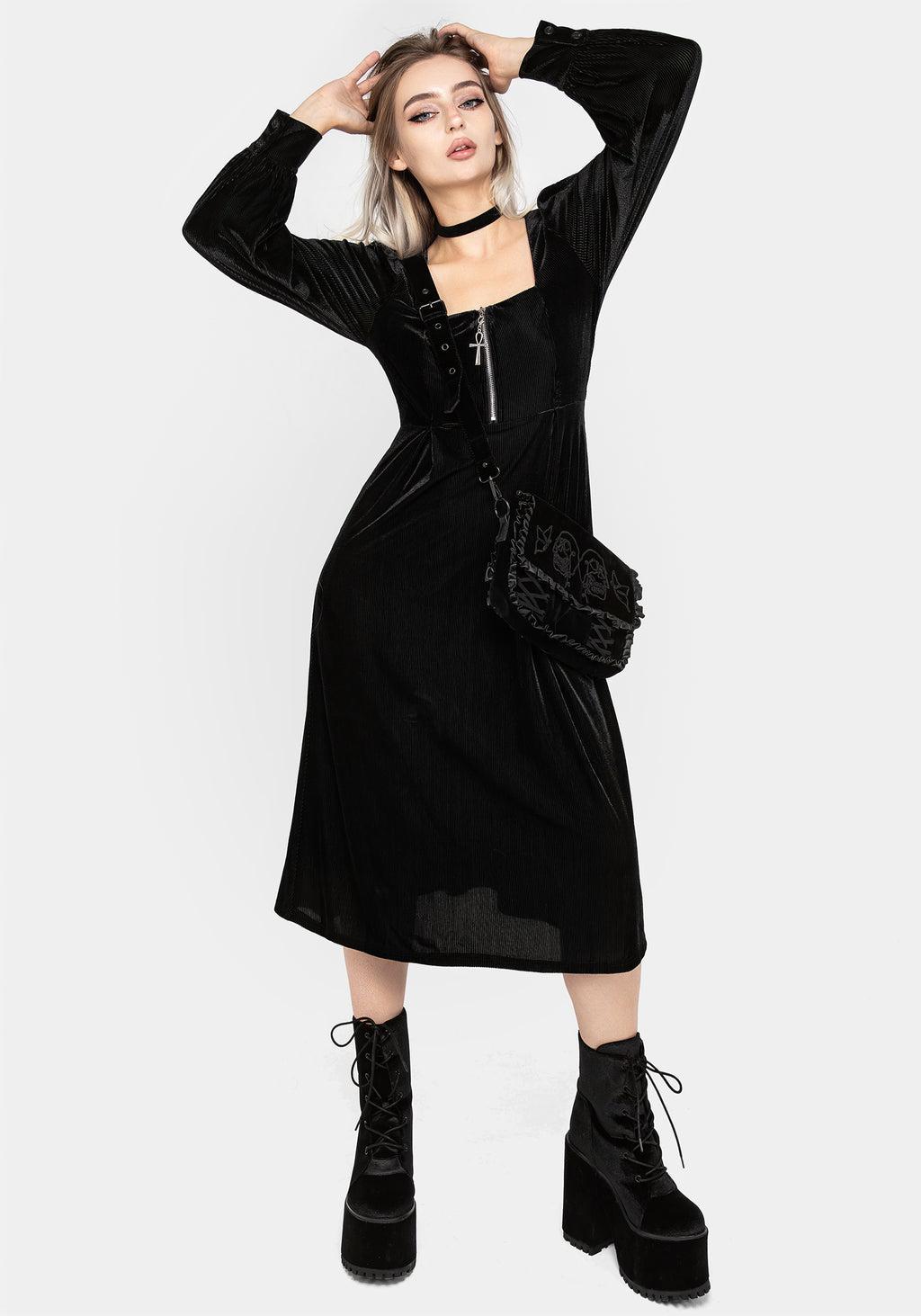 Legacy Zip Front Midi Dress Product Image