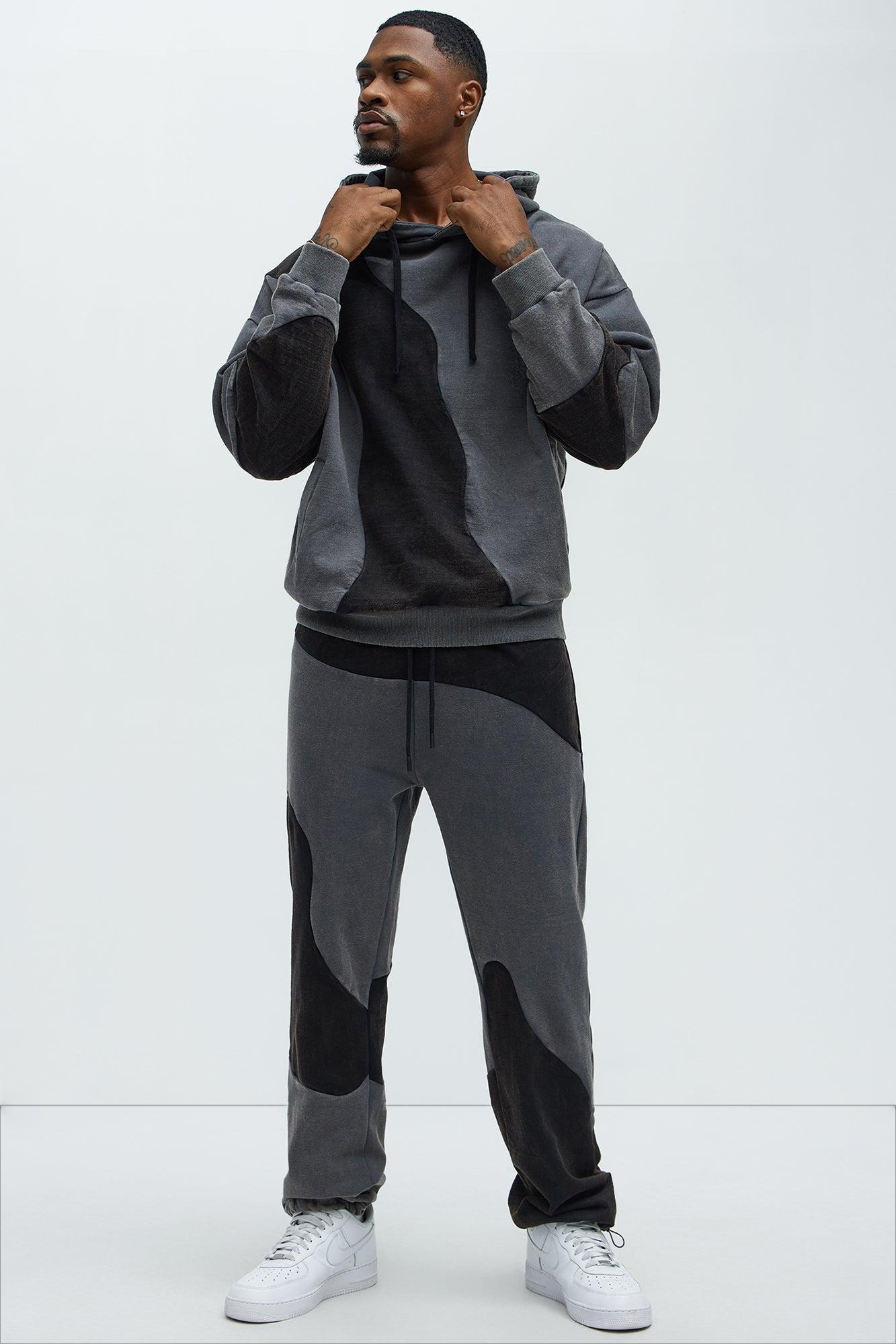 Washed Abstract Jogger - Black Product Image