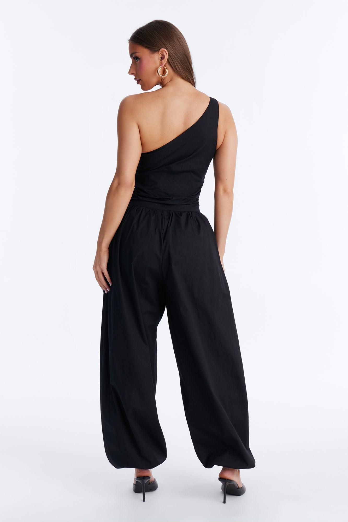 Priya Balloon Leg Jumpsuit - Black Female Product Image