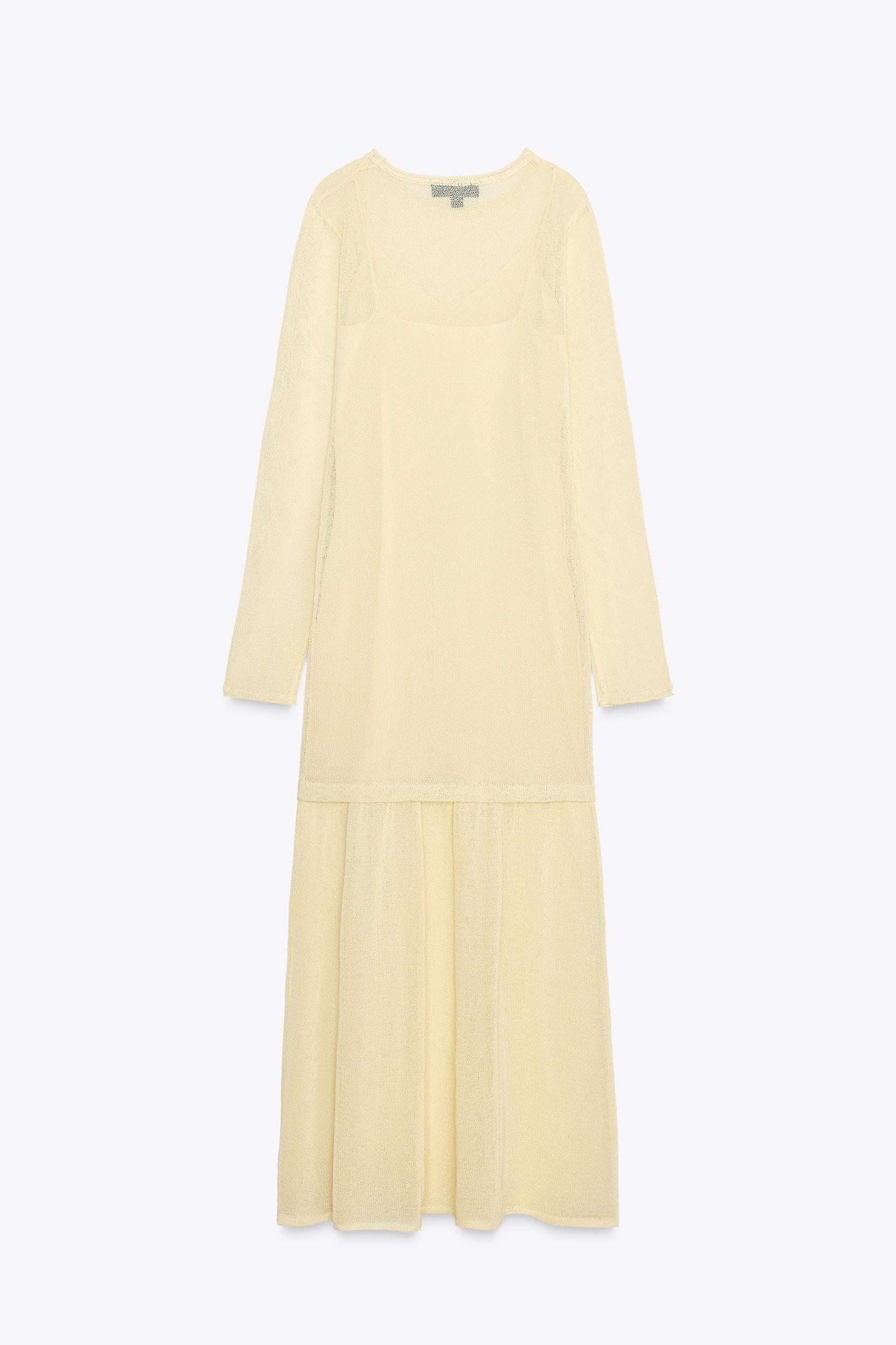 DOUBLE LAYER KNIT DRESS Product Image