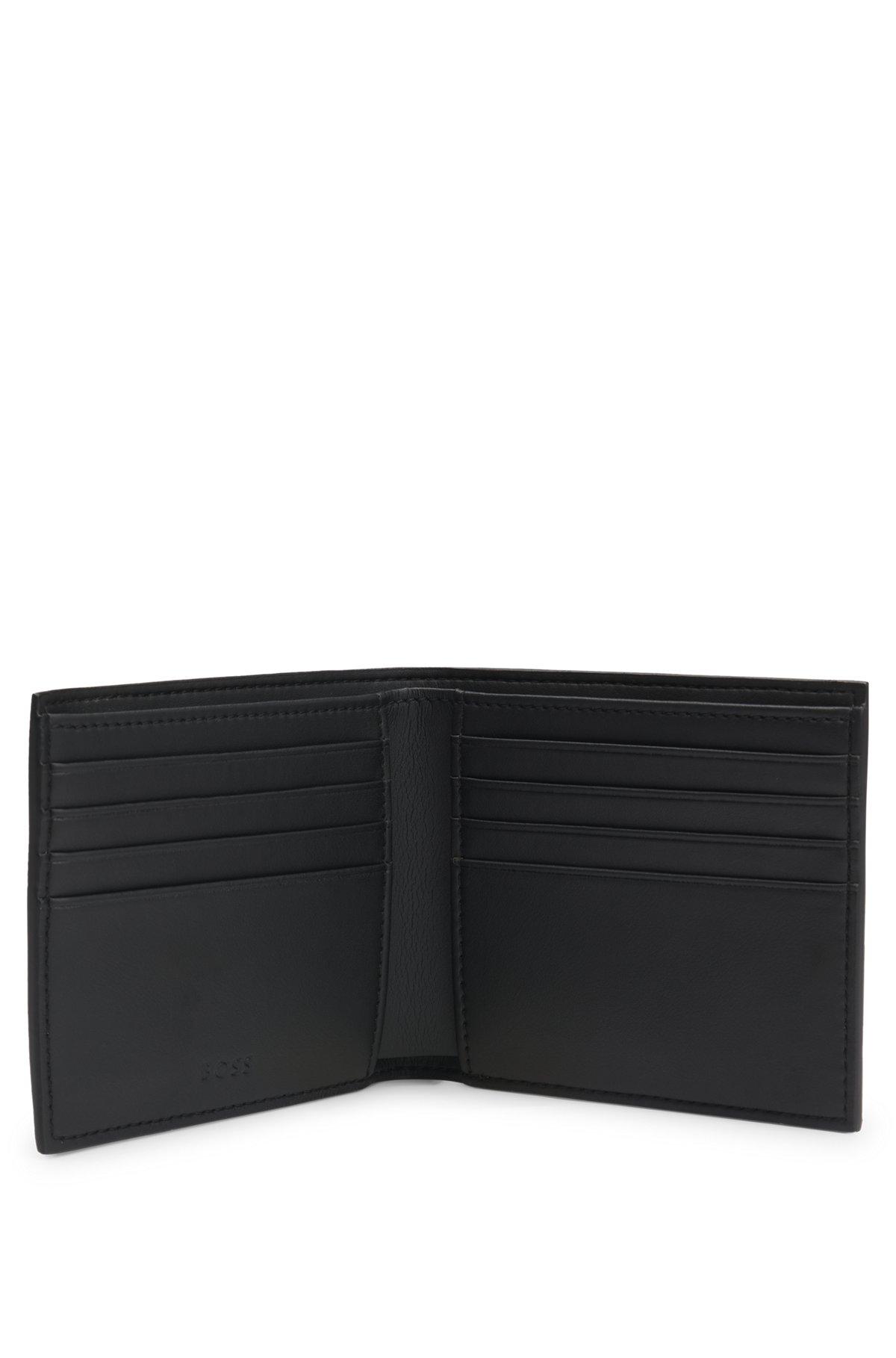 Structured wallet with silver-tone logo Product Image