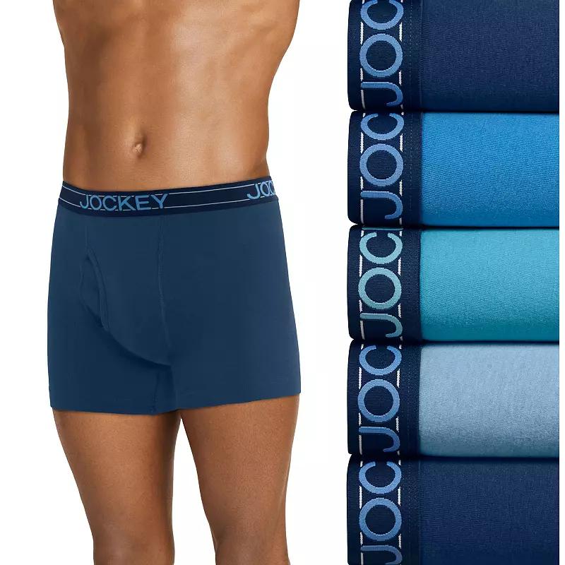 Men's Jockey® 4+1 Bonus Pack Cotton Blend 5" Boxer Briefs,  Product Image