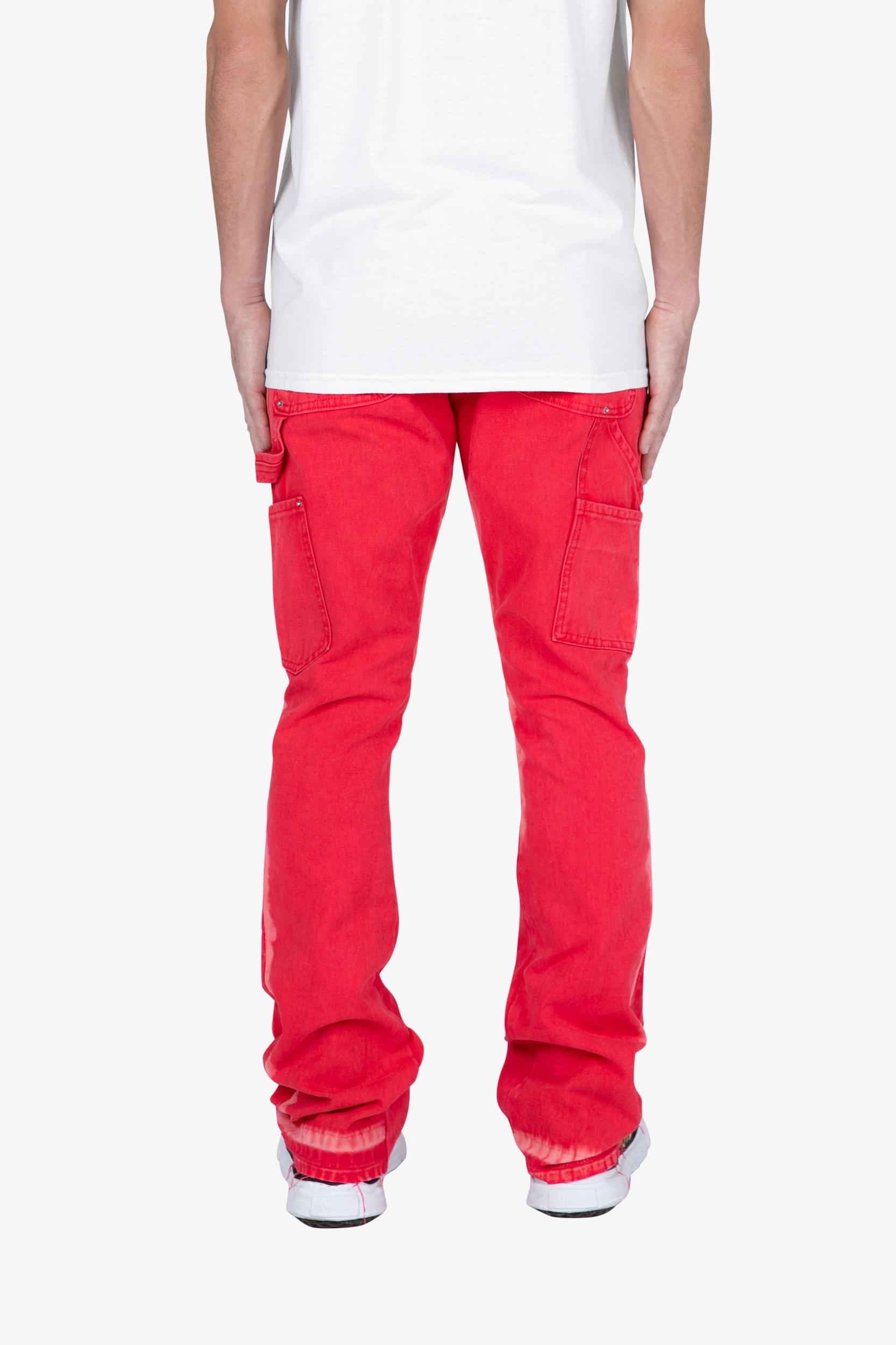 B404 Flare Denim - Red Male Product Image