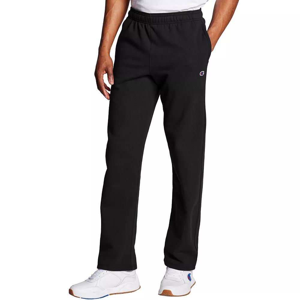 Men's Champion® Powerblend Fleece Pants, Size: Small, Black Product Image