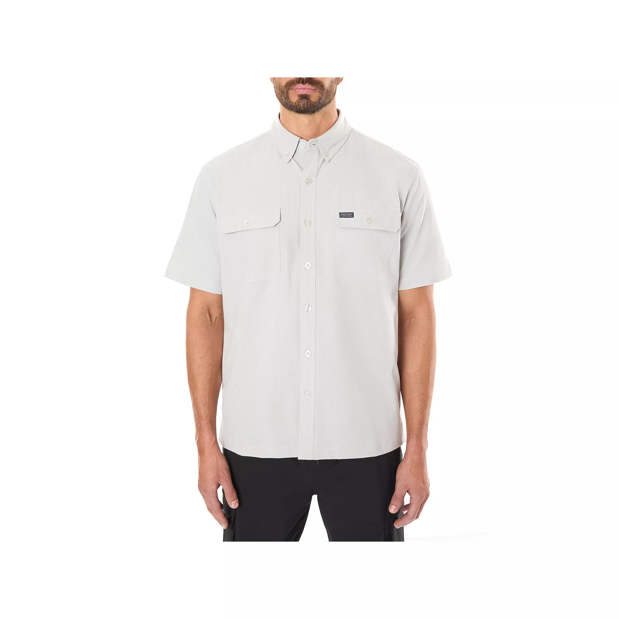 Big & Tall Smith's Workwear Short Sleeve Quick Dry Performance Shirt, Men's,  Product Image