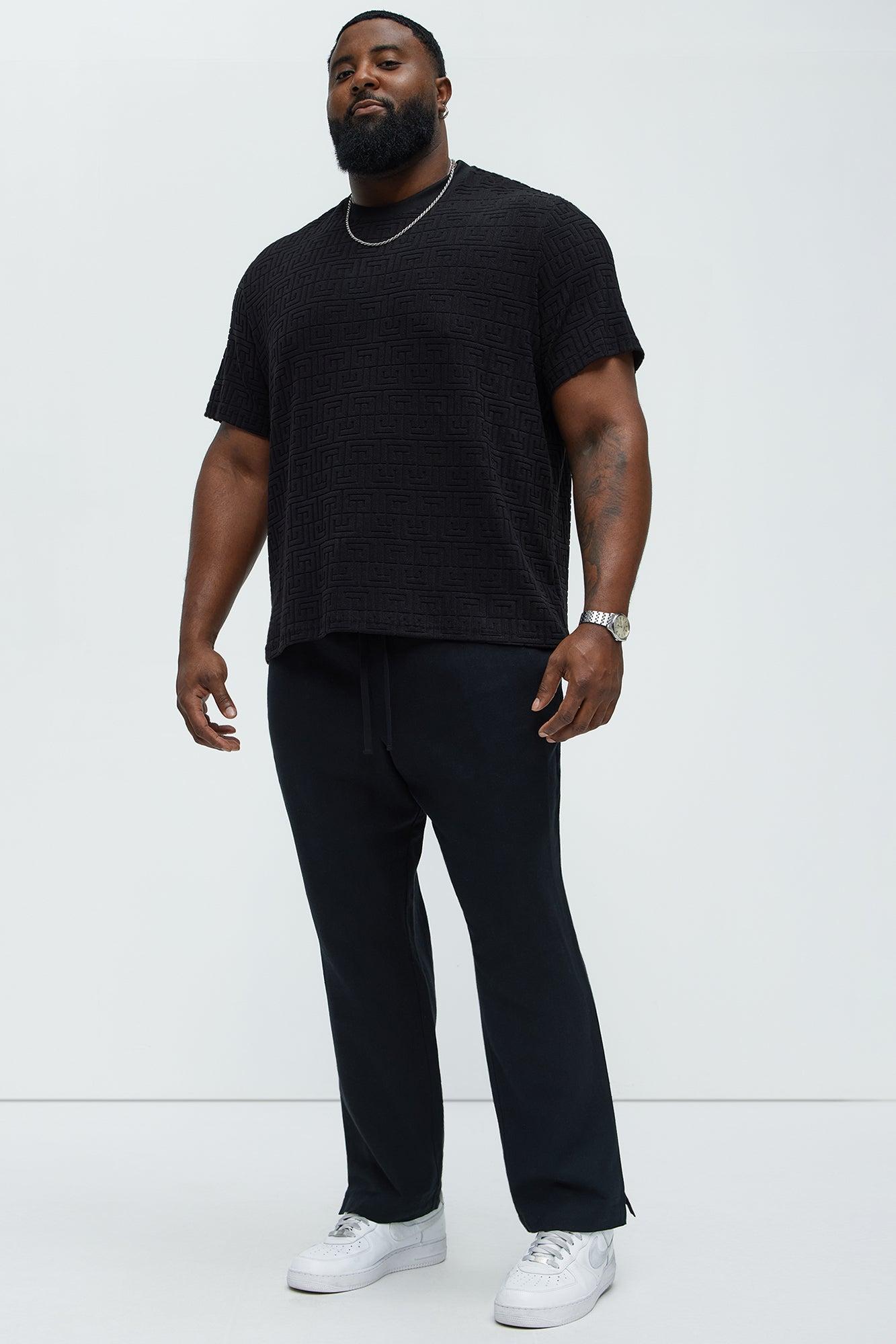 Bahamas Linen Slim Pull On Pants - Black Product Image