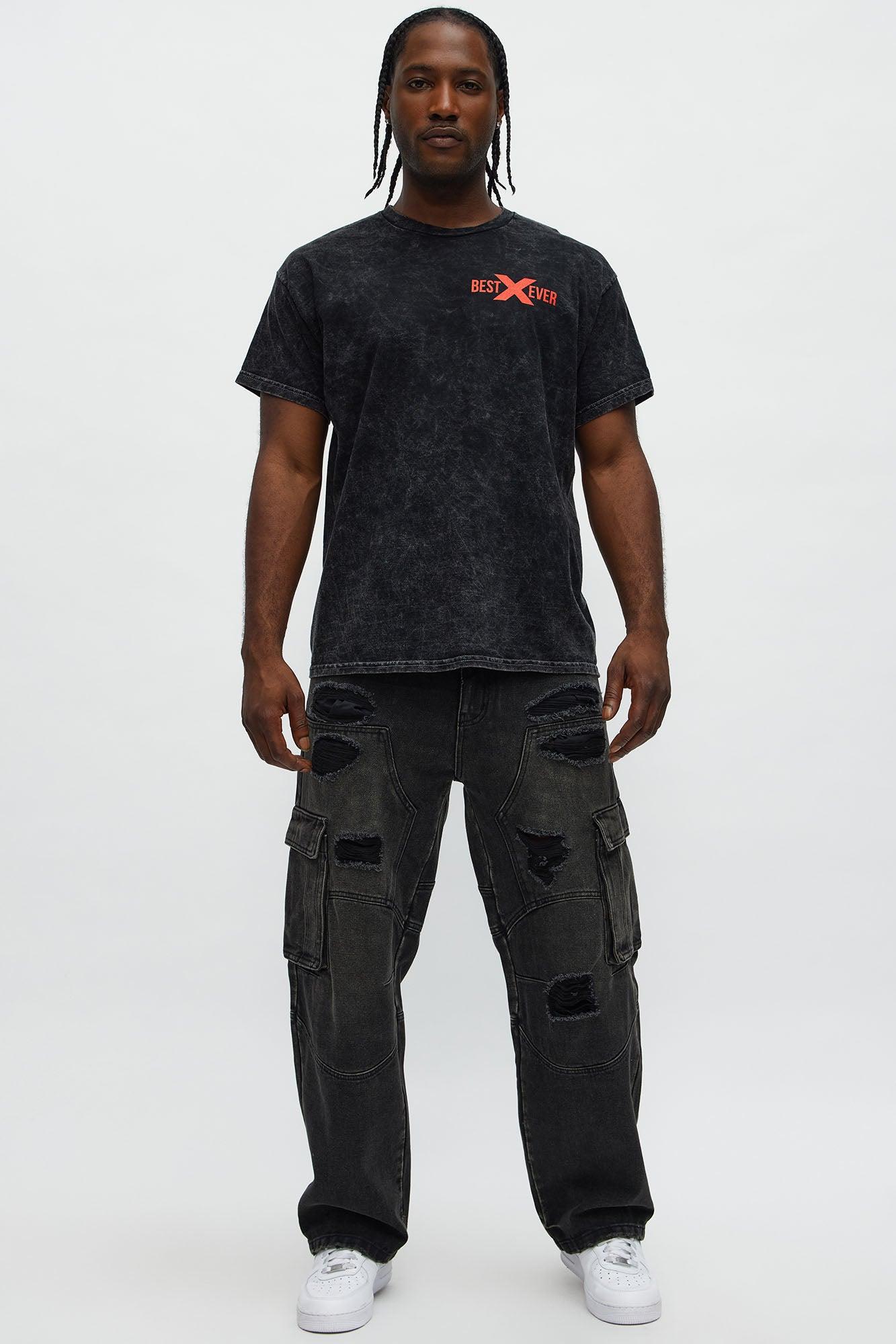 World's Best Ex-Boyfriend Short Sleeve Tee - Black Wash Male Product Image