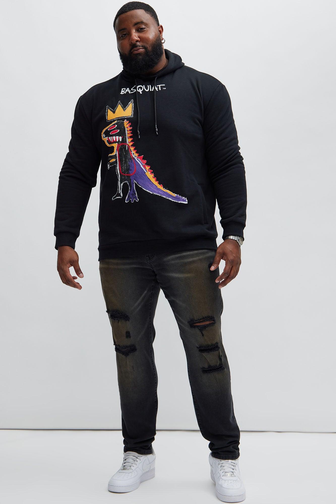 Basquiat Dinosaur Hoodie - Black Product Image