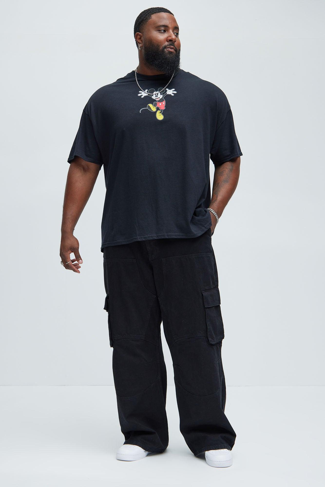 Disney Mickey Collage Short Sleeve Tee - Black Product Image