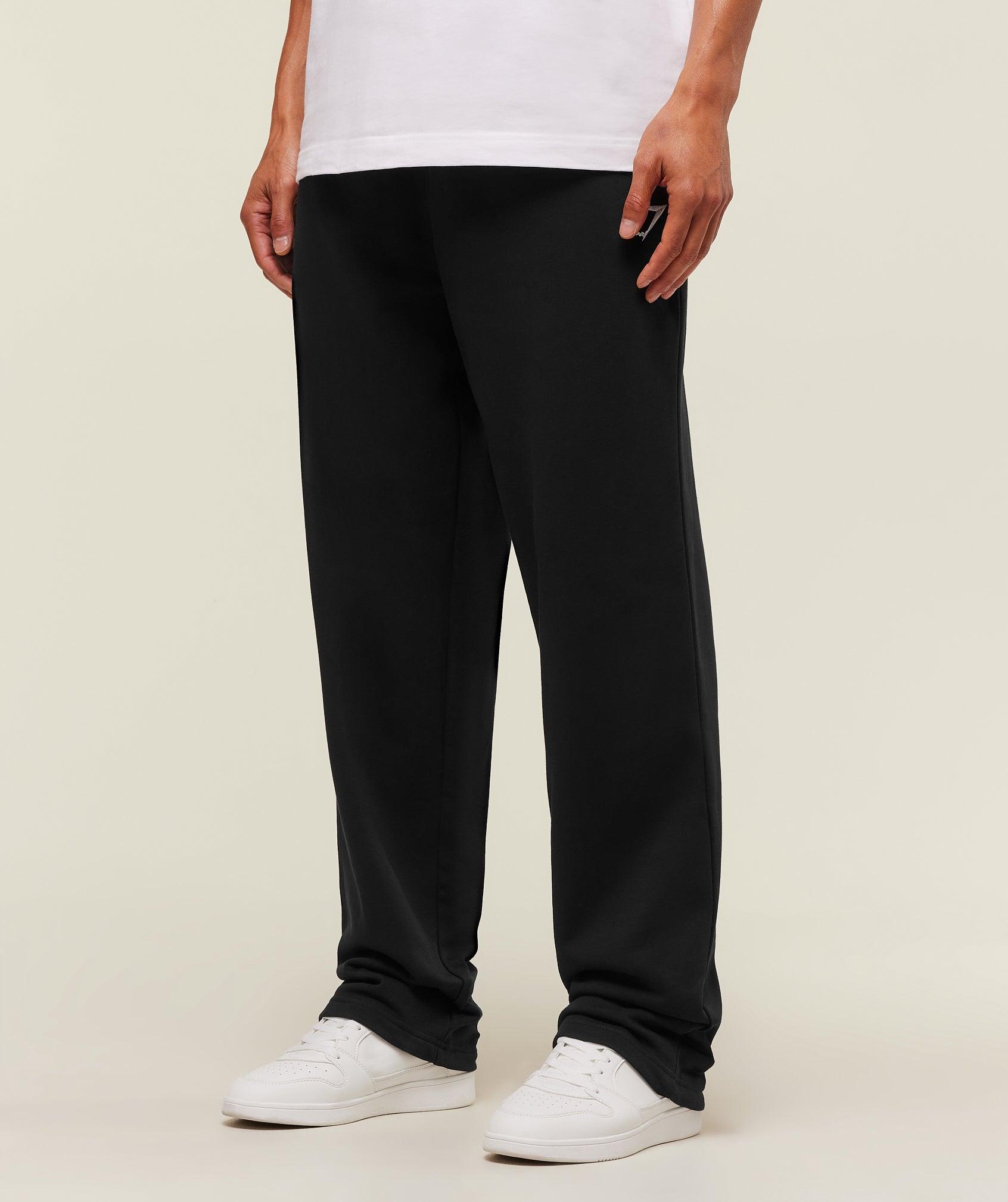Gymshark Crest Straight Leg Jogger Tall - Black Male Product Image