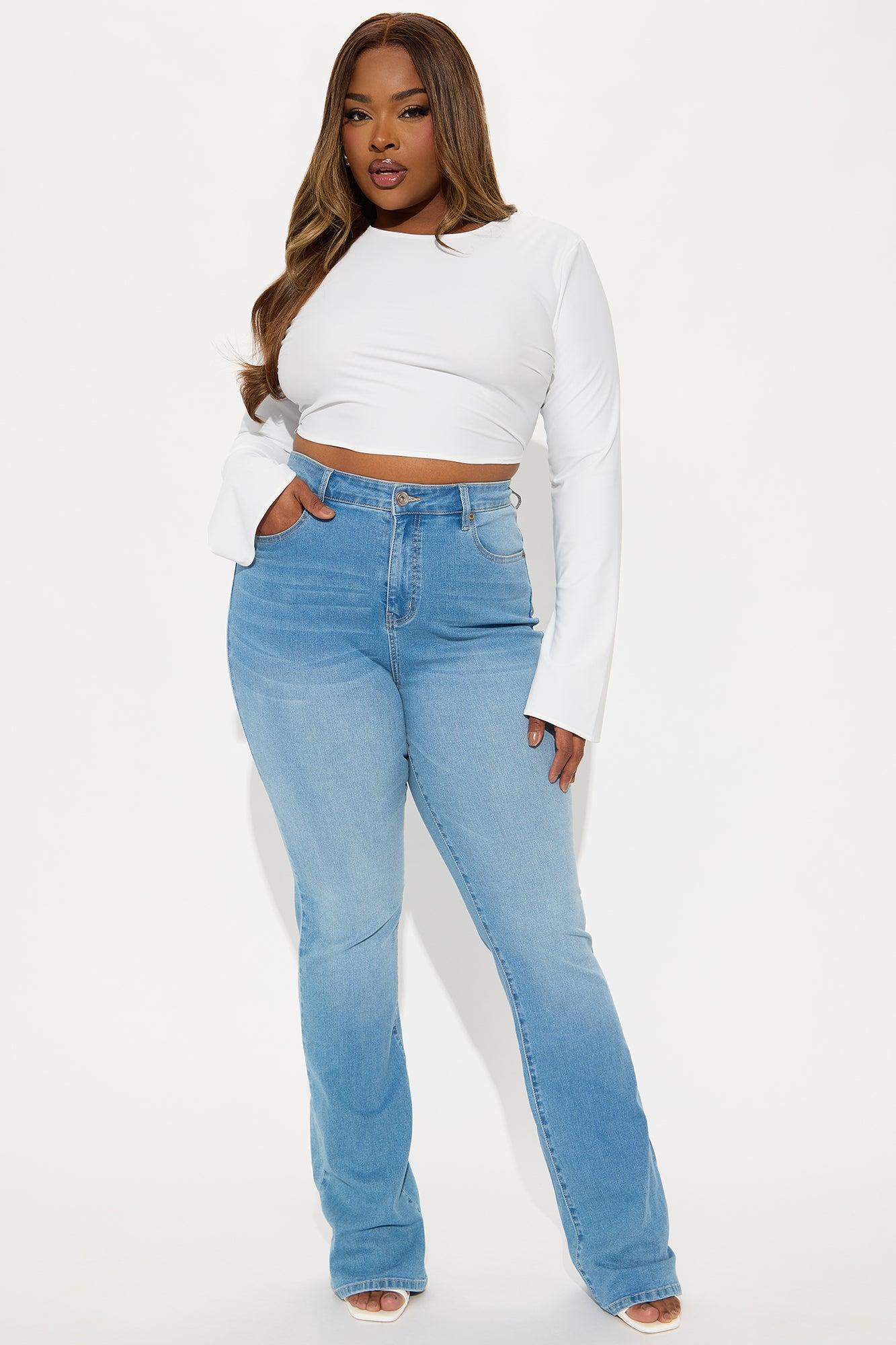 Tall Houston Curvy Stretch Bootcut Jean - Medium Wash Product Image