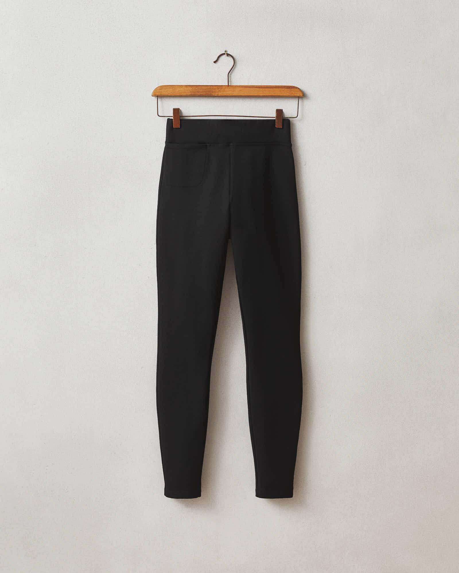 Ponte Slim Pant High Rise - Super Black Female Product Image