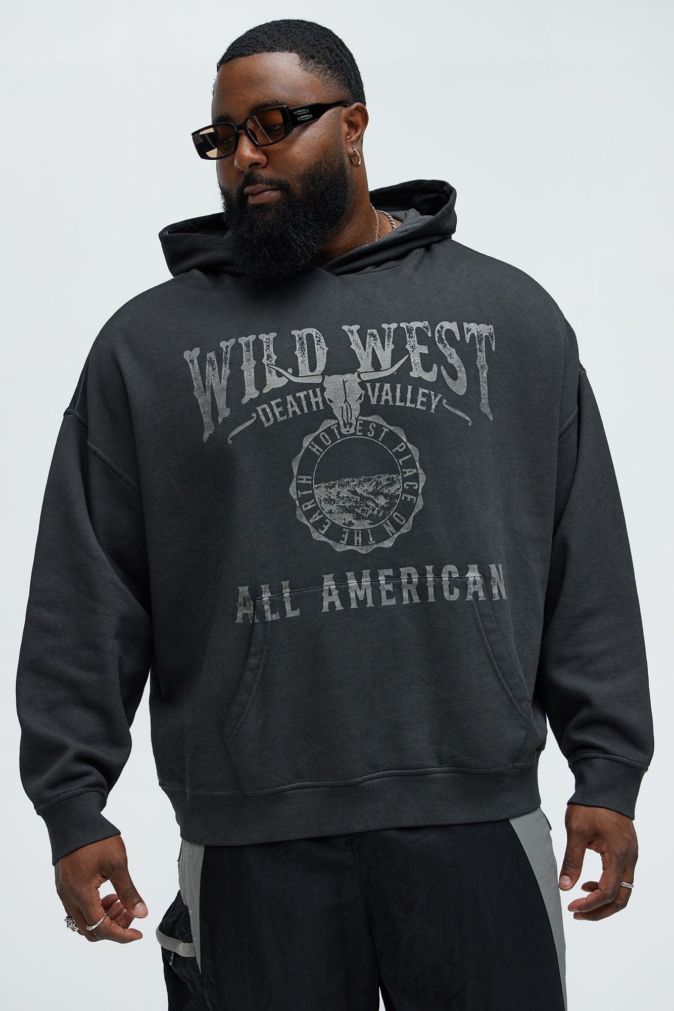 Tyson Wild West Oversized Hoodie - Black Product Image