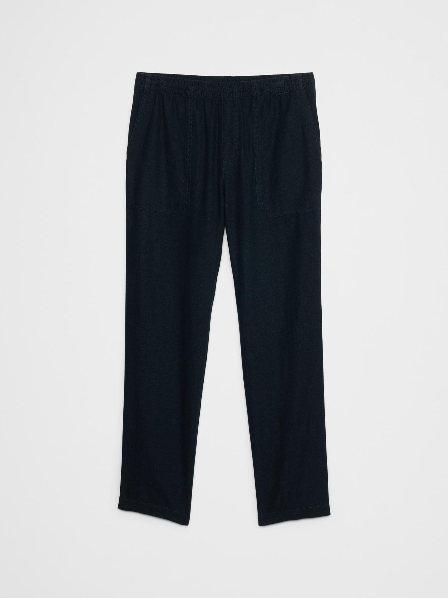 Linen-Blend Pull-On Pant Product Image