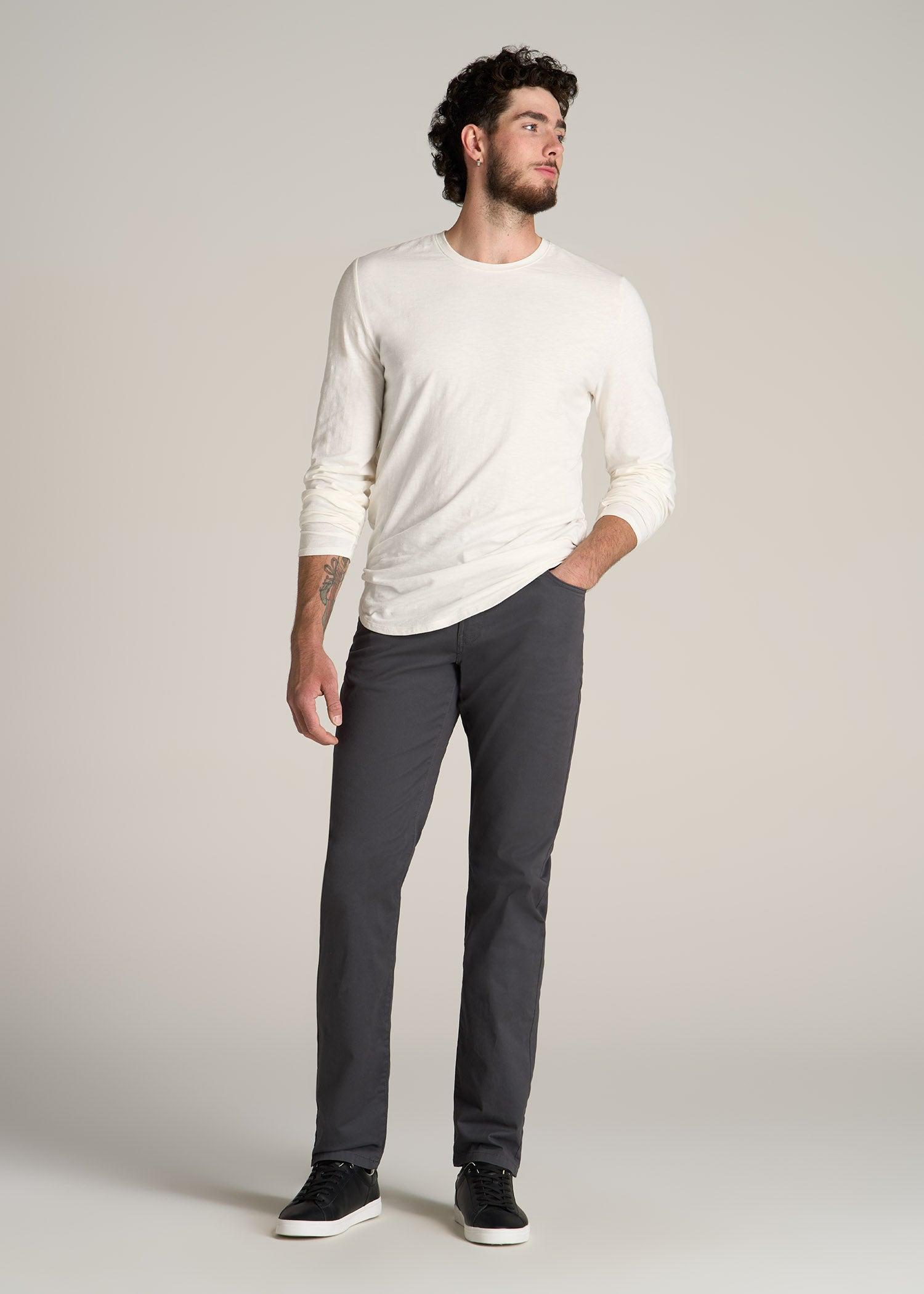 J1 STRAIGHT Leg Five-Pocket Pants for Tall Men in Iron Grey Male Product Image