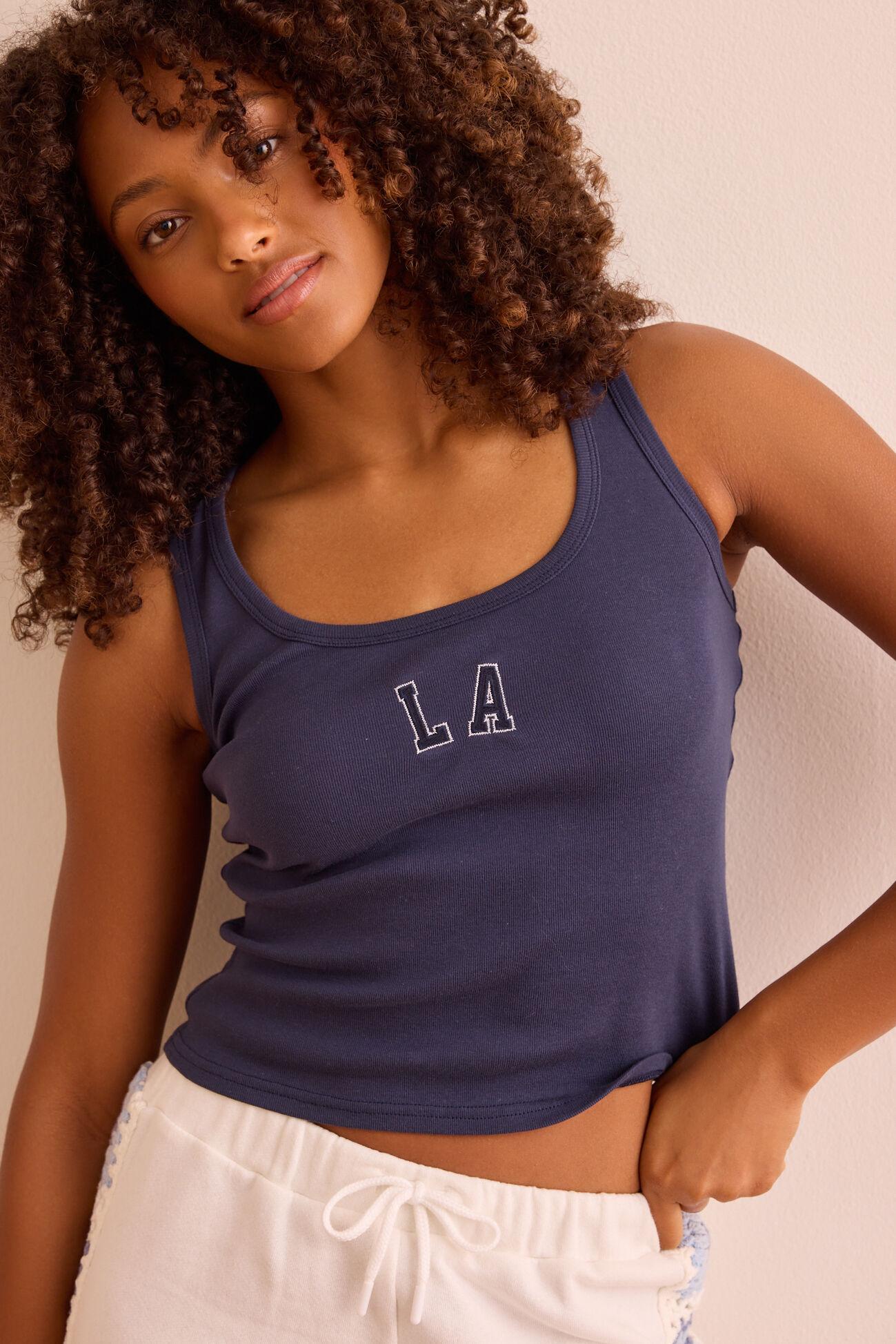 LA Embroidered Tank Product Image