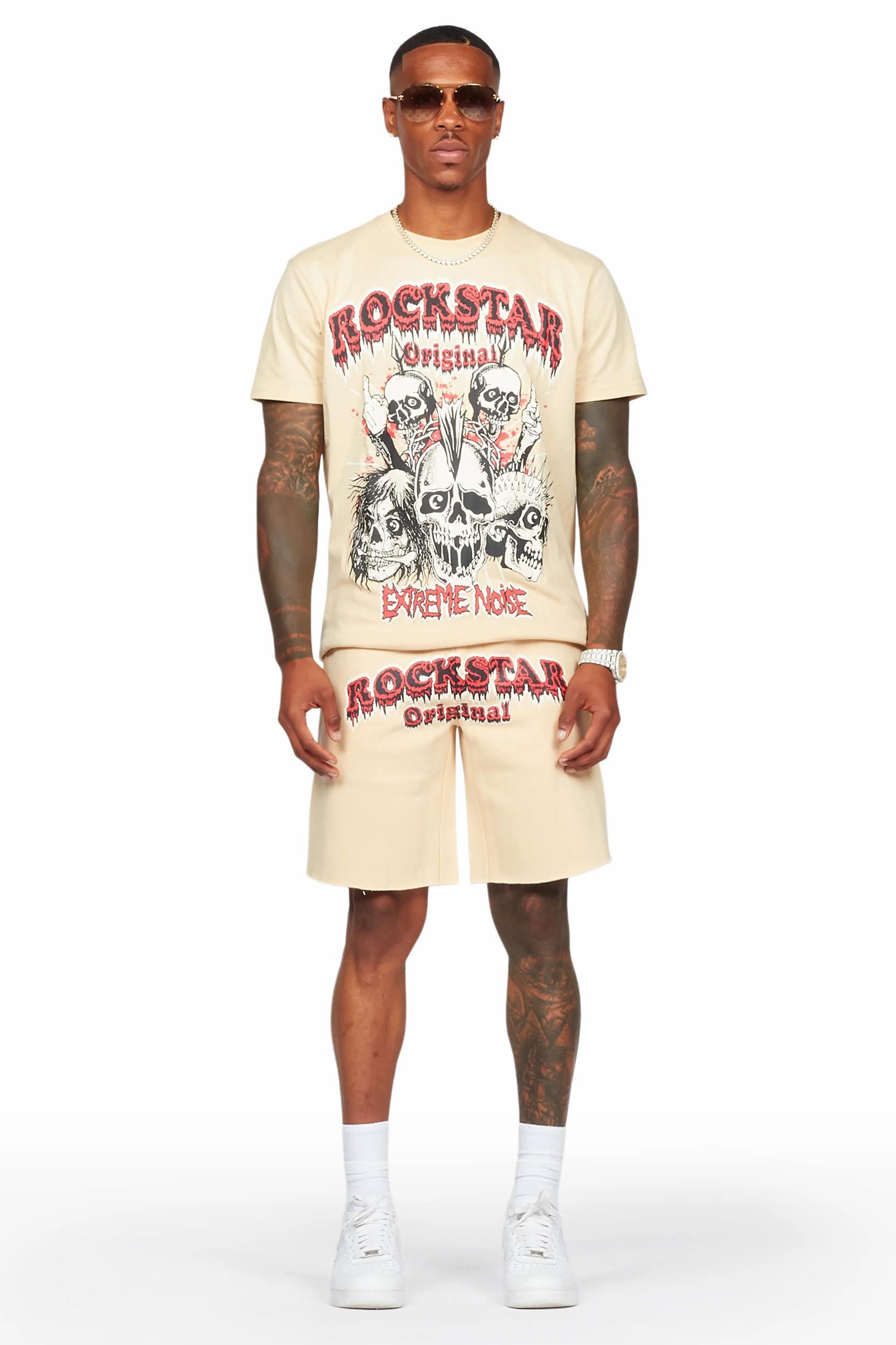 Tabor Beige T-Shirt/Short Set Male Product Image