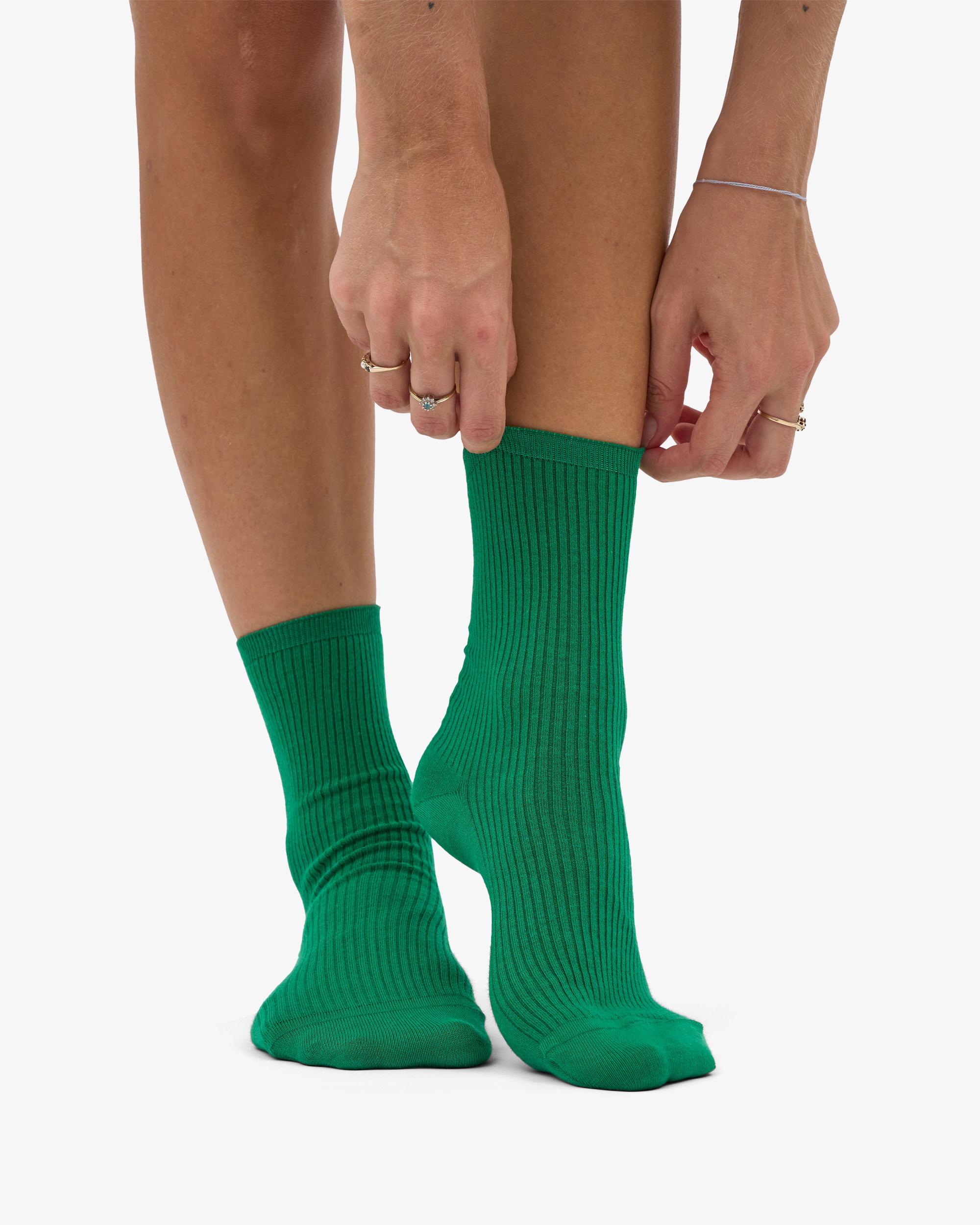 Women Classic Organic Sock - Kelly Green Product Image