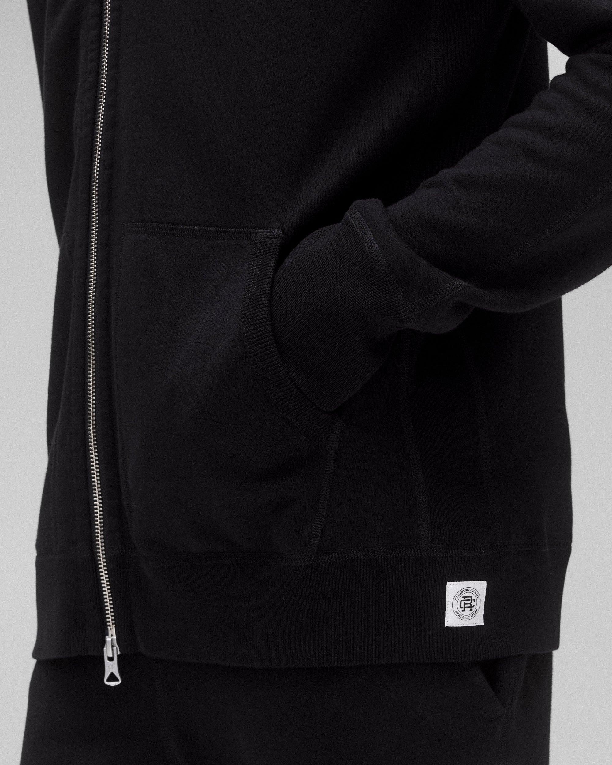 Midweight Terry Slim Zip Hoodie Male Product Image