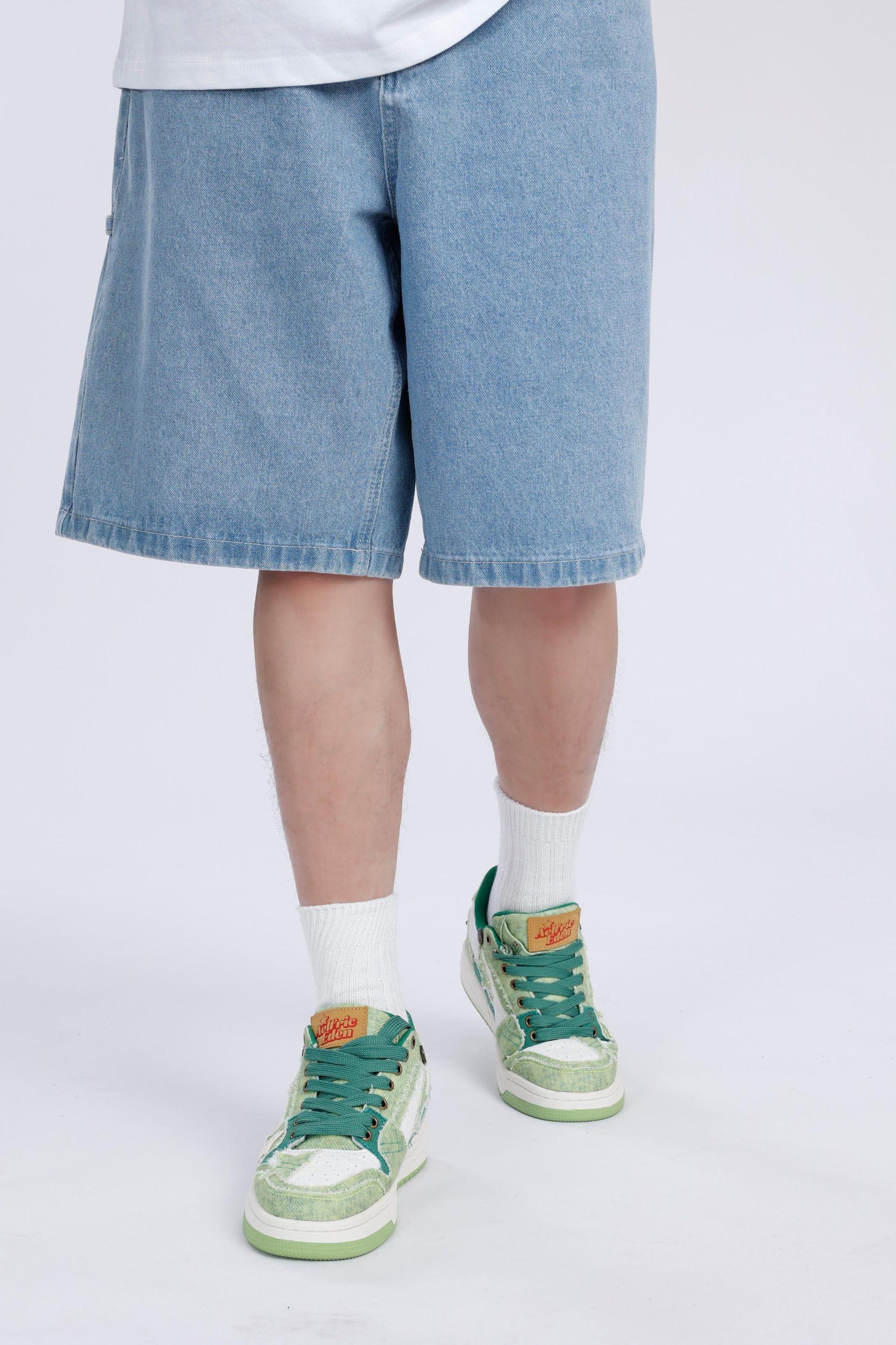 Starry Climb Vintage Star Patchwork Skate Shoes Product Image