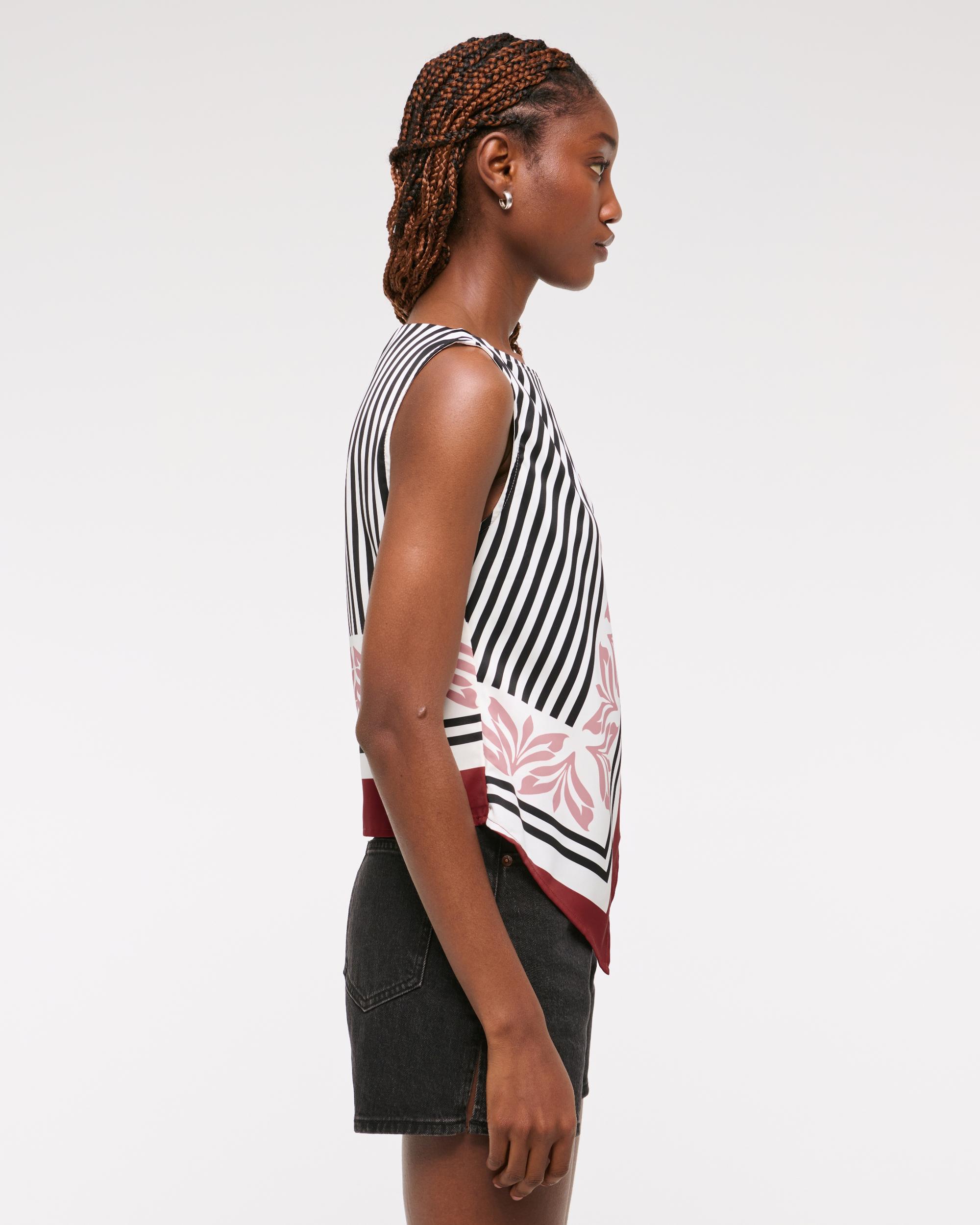 Knotted Scarf Top Product Image