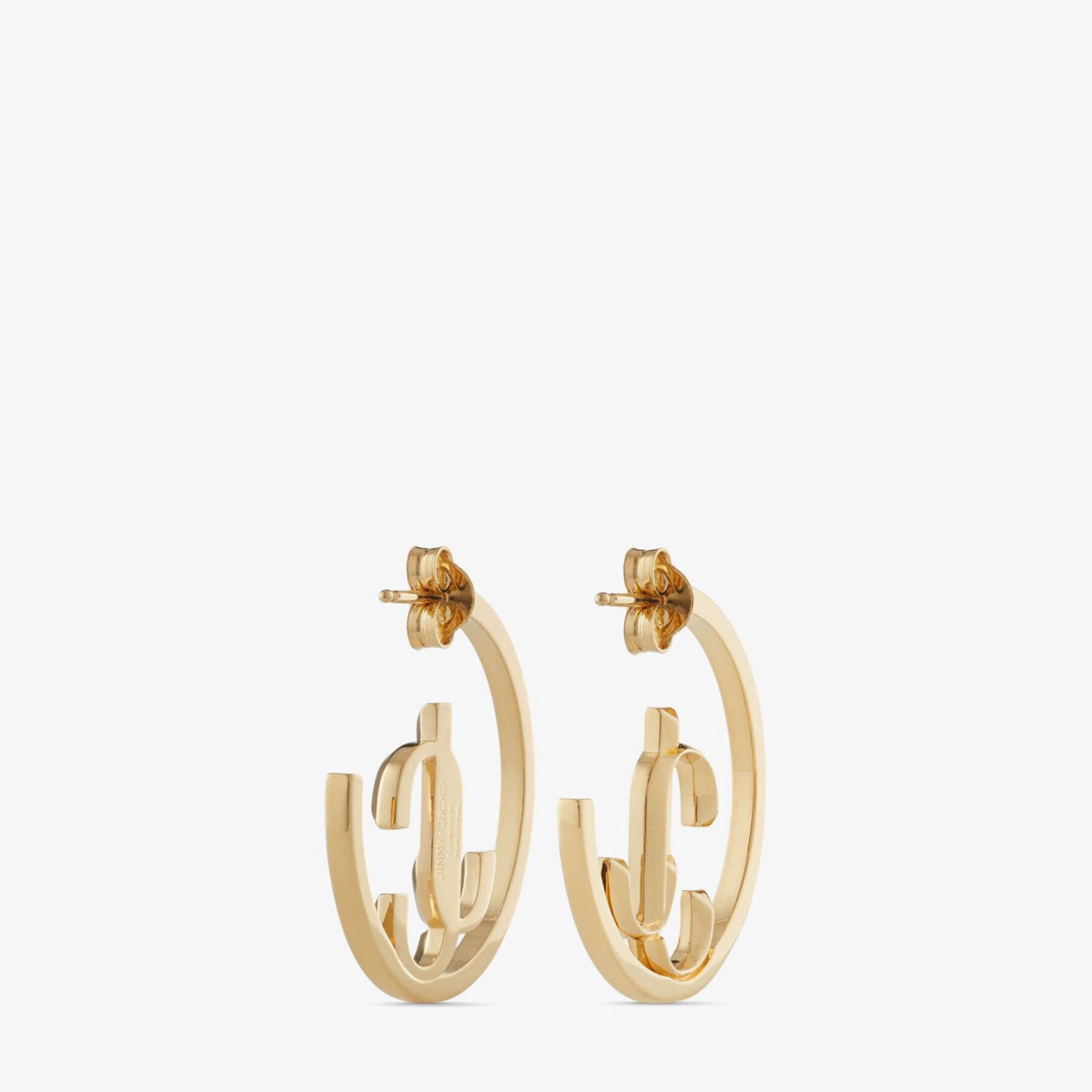 JC Monogram Hoops Product Image