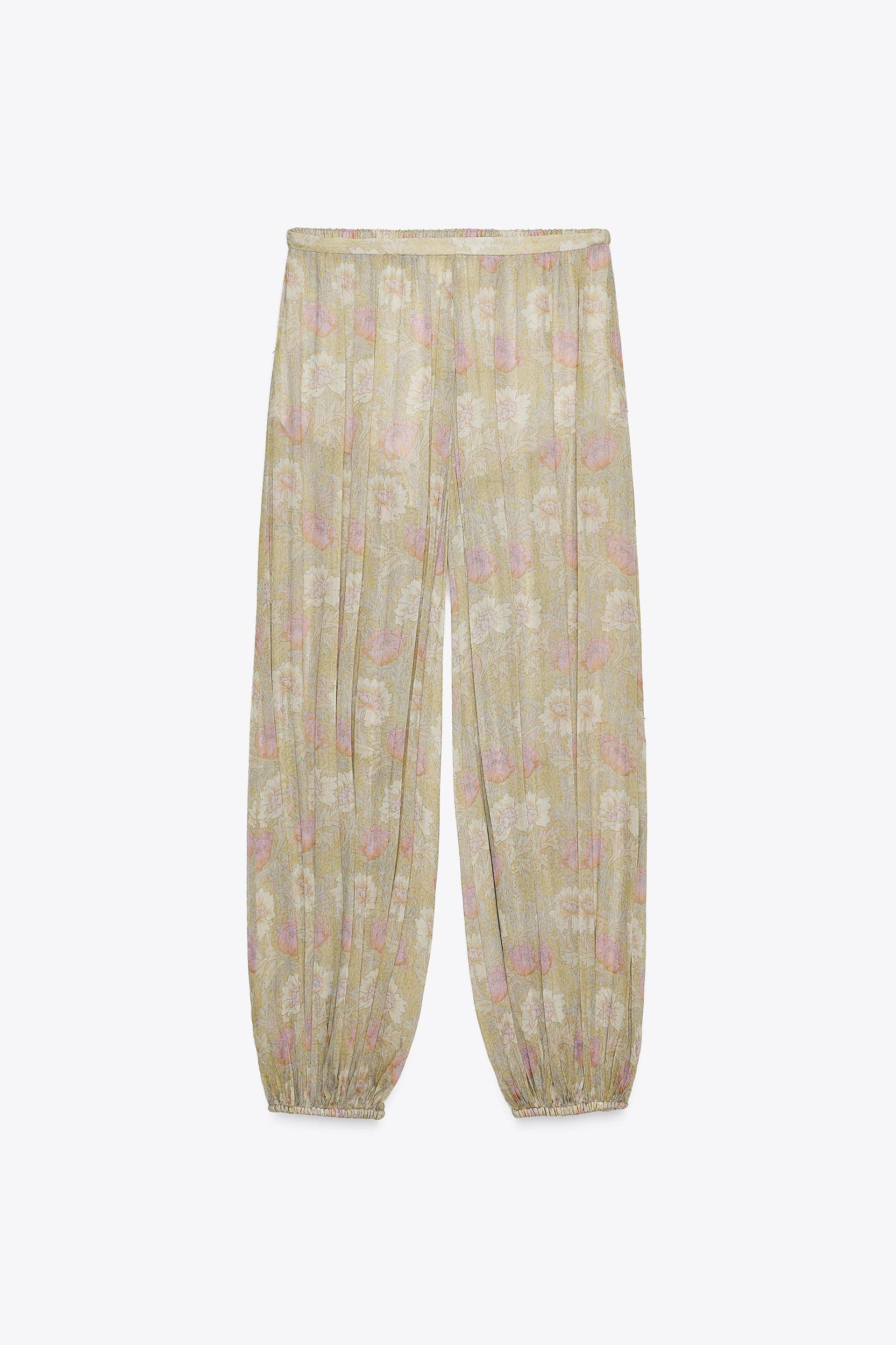 ZW COLLECTION FLORAL BALLOON PANTS Product Image