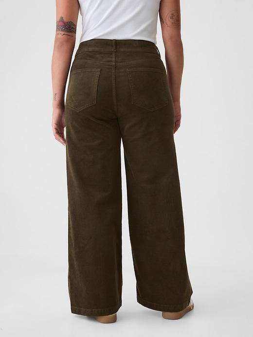 High Rise Corduroy Stride Wide-Leg Pants Product Image