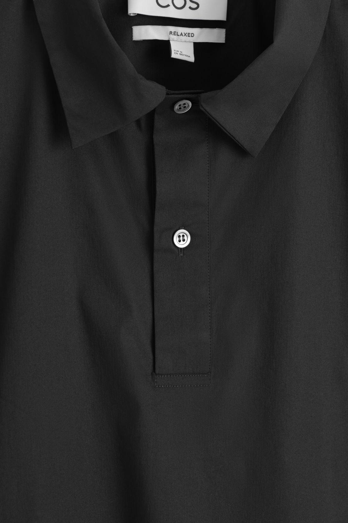 COTTON POPOVER SHORT-SLEEVED SHIRT Product Image