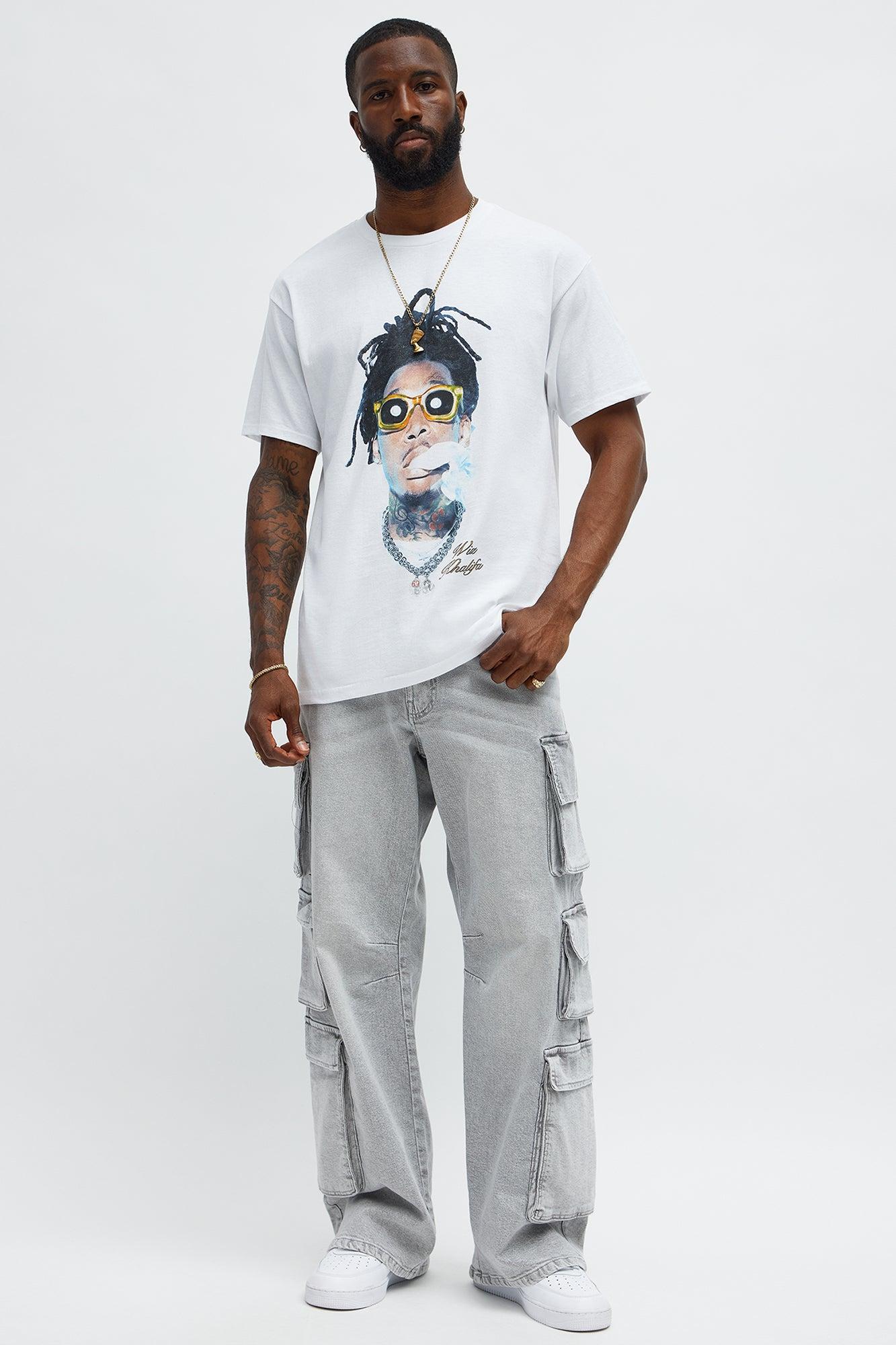 Wiz Khalifa Roll Up Short Sleeve Tee - White Male Product Image