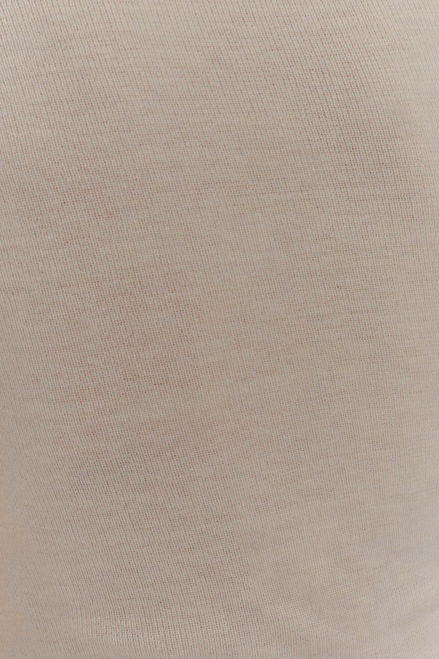 Culver Draped Twist Knit Top - Cream Product Image