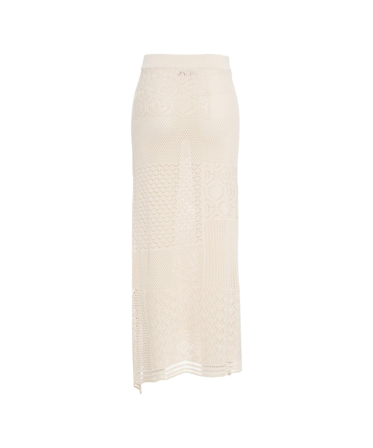 Lace crochet maxi skirt Product Image