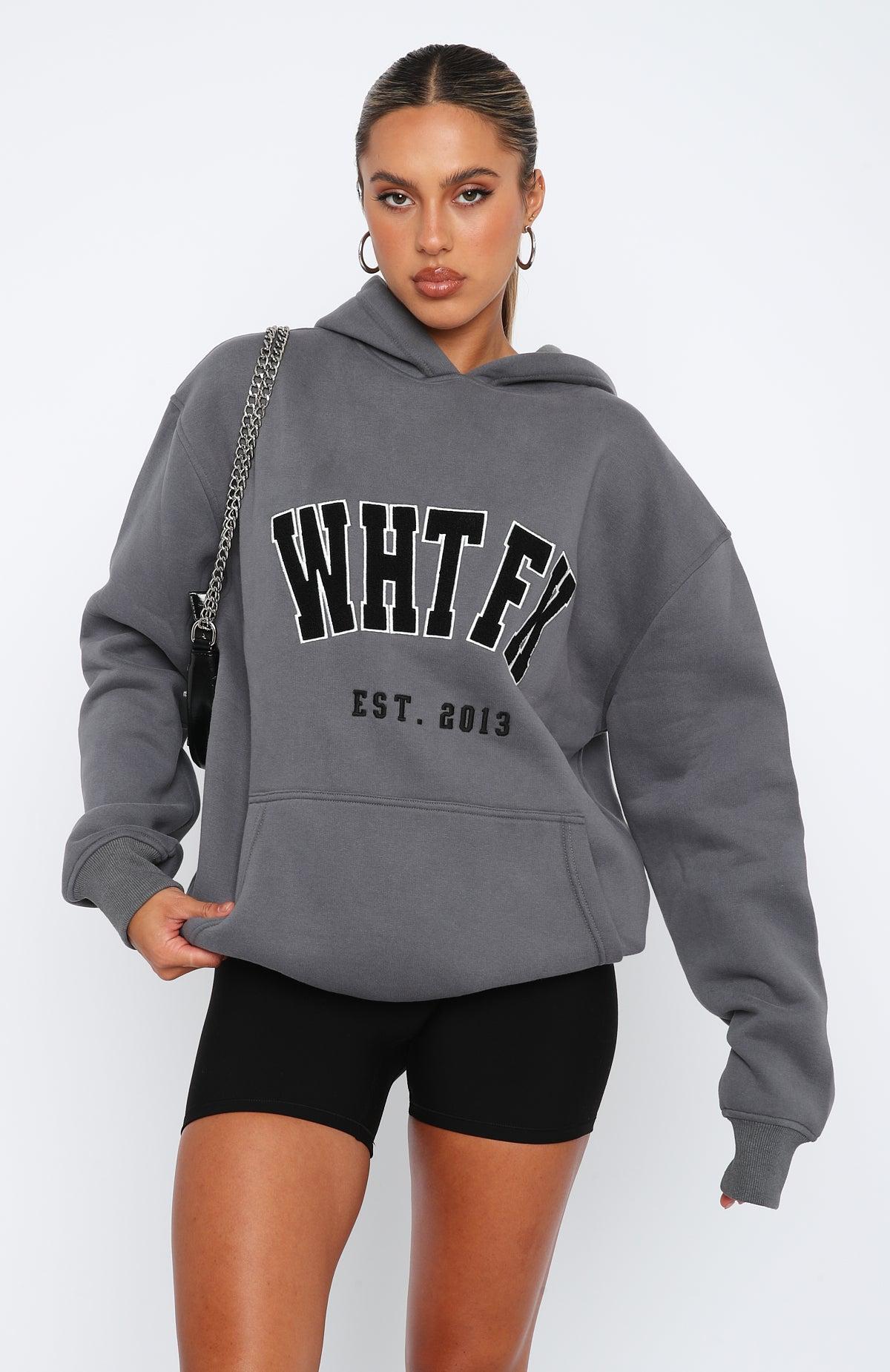 Give It Away Oversized Hoodie Charcoal Product Image