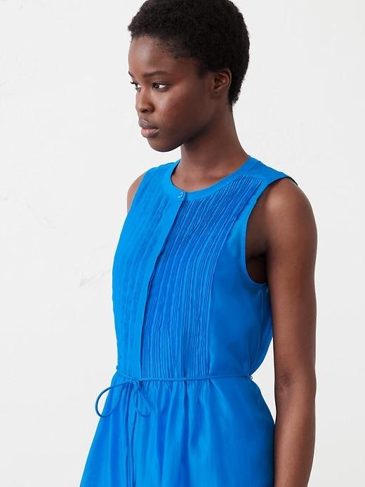 Pintuck Organza Mini Dress Product Image