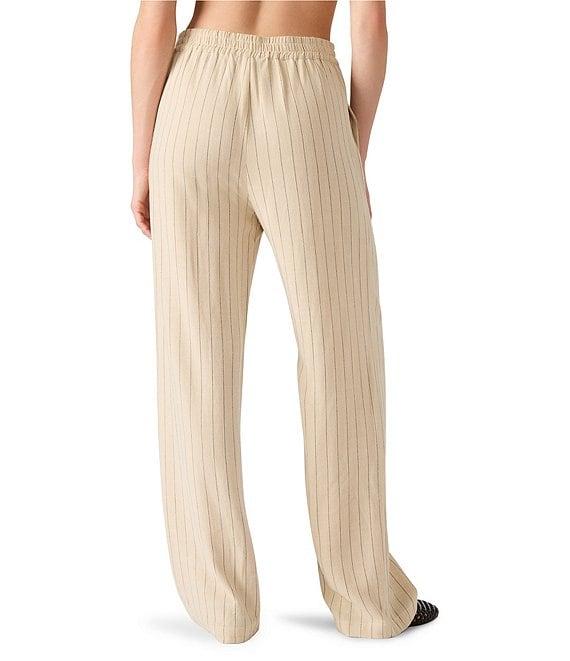 Steve Madden Venetia Pin Stripe Straight Leg Coordinating Pants Product Image
