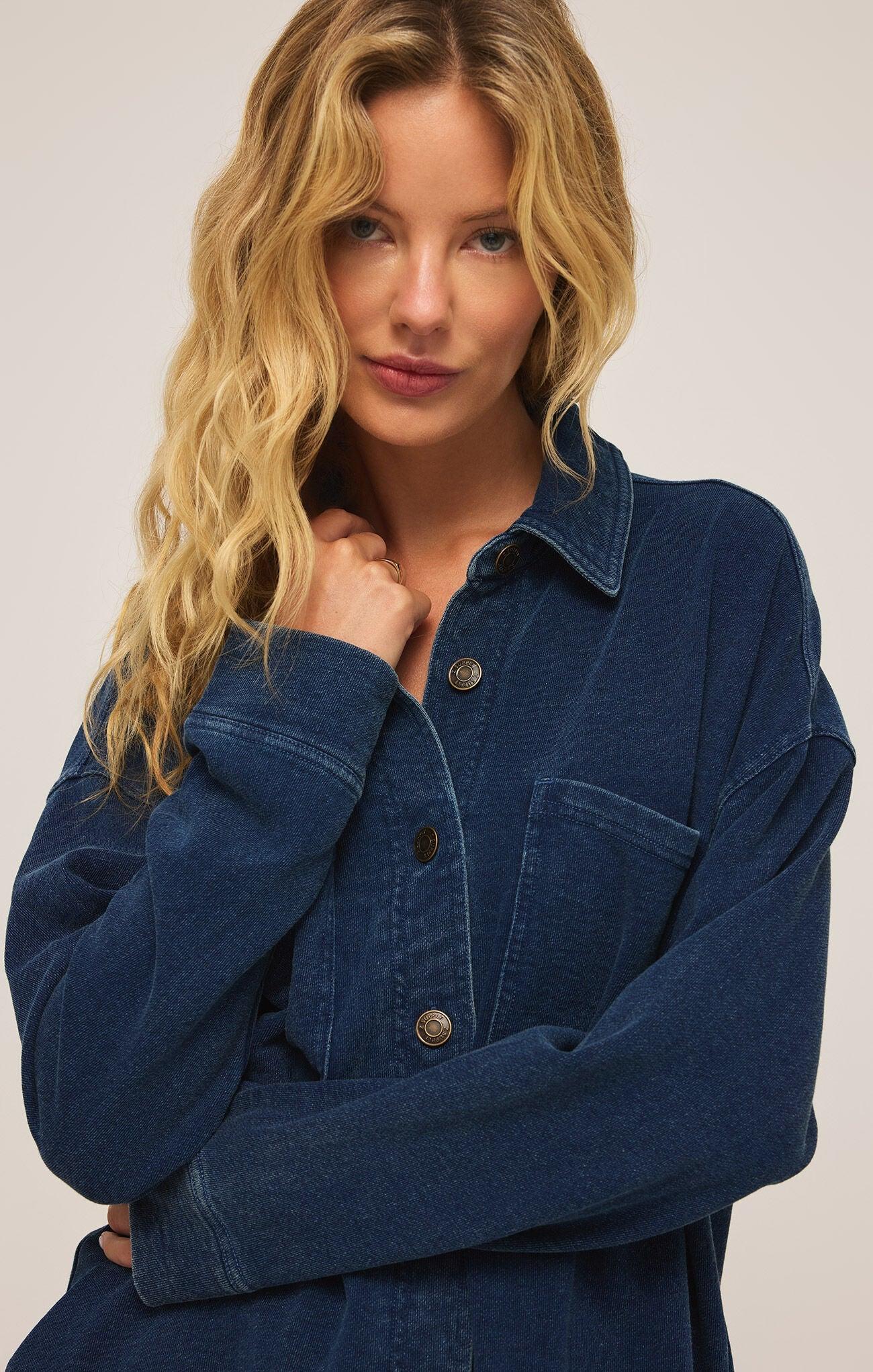 ALL DAY KNIT DENIM JACKET Product Image