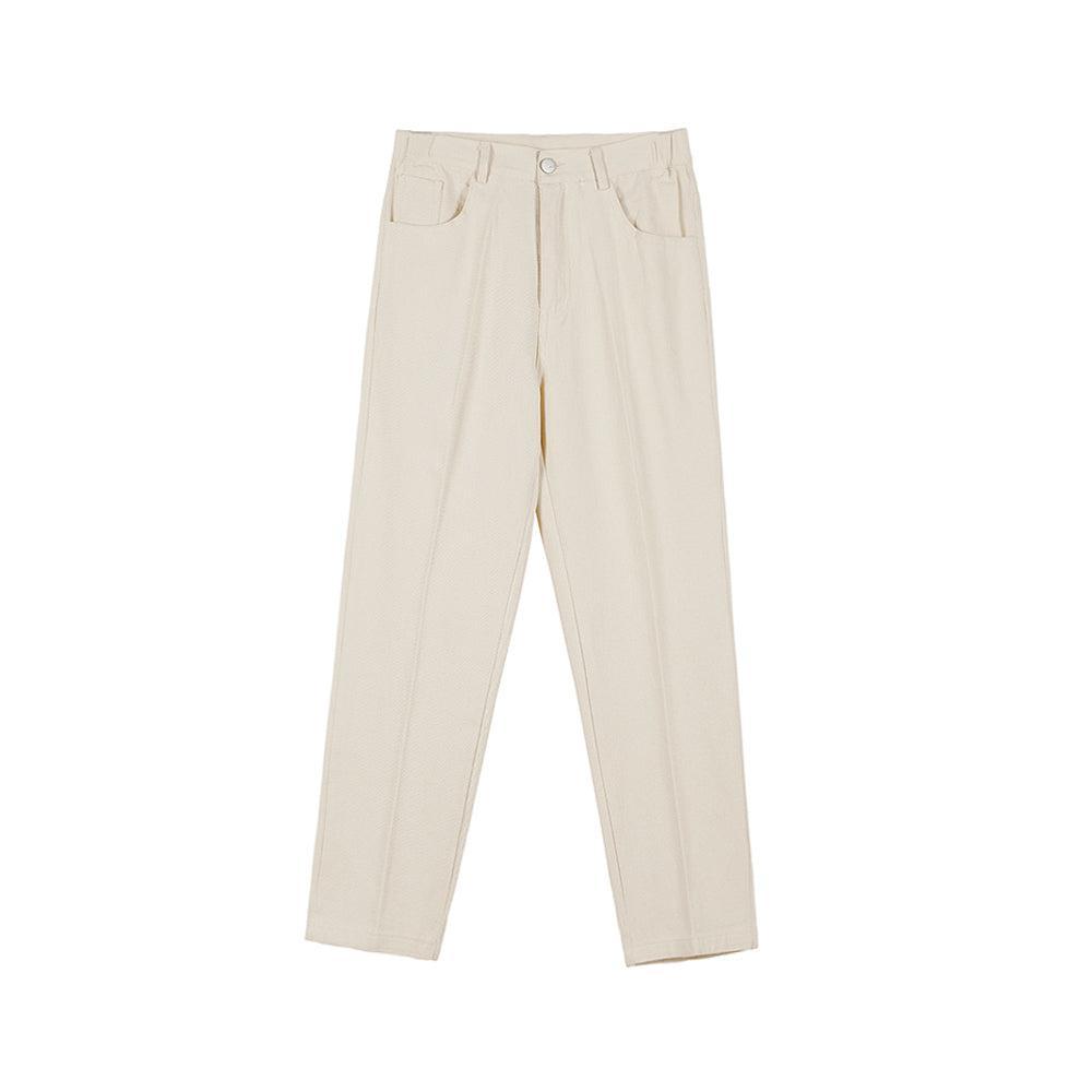 RT No. 3467 DARK CREAM STRAIGHT JEANS Product Image