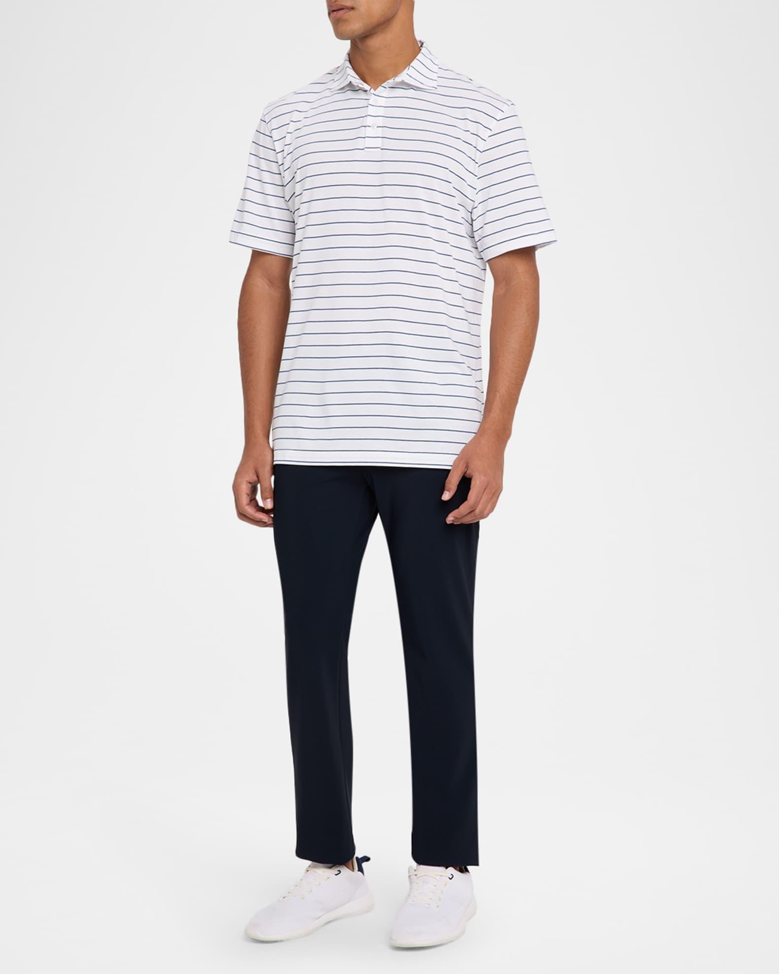 Men's Crown Comfort Pima Cotton Stripe Polo Shirt Product Image